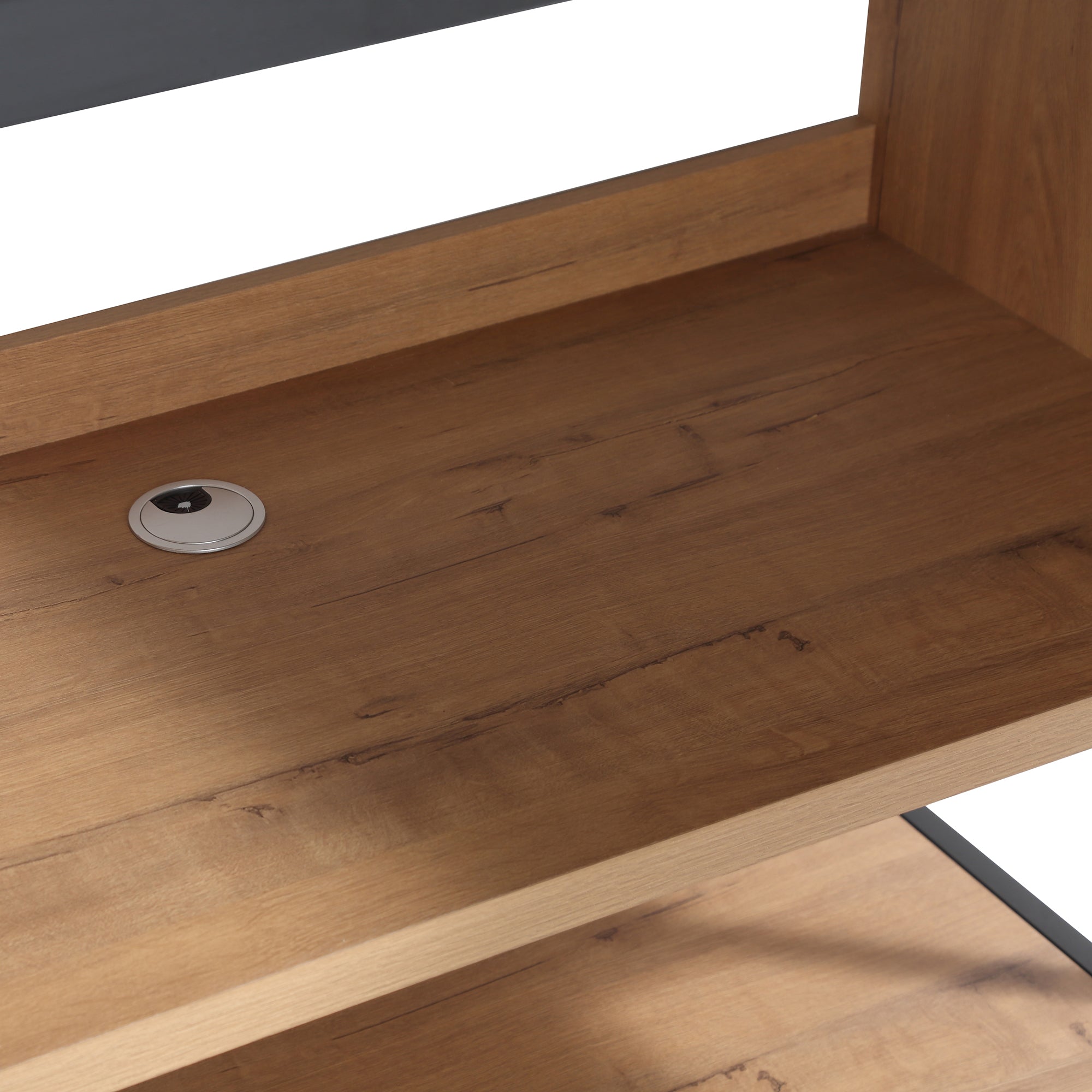 36 inch Plywood Freestanding Bathroom Vanity Set with Doors and Open shelf and Integrated Ceramic Sink