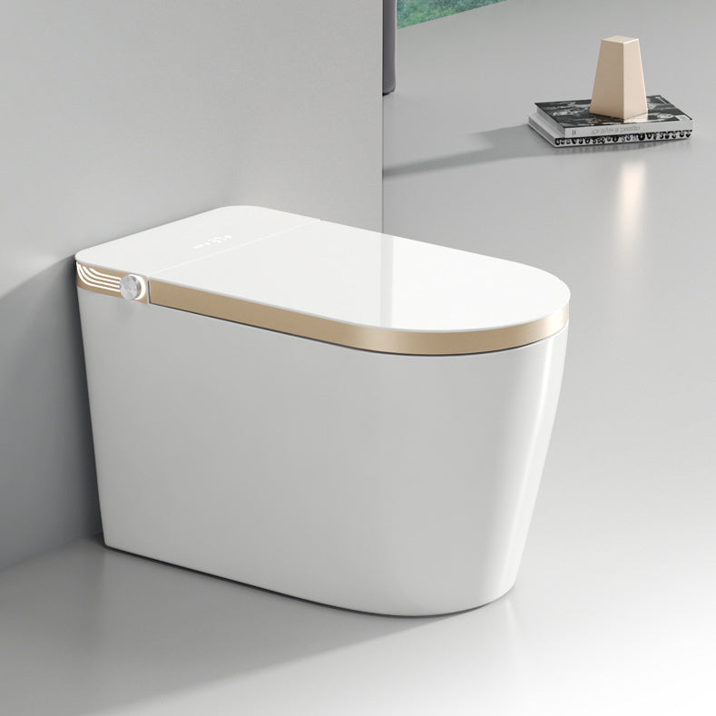 Smart Toilet with Auto Flush and Heated Seat and Remote Control Ceramic Elongated Toilet