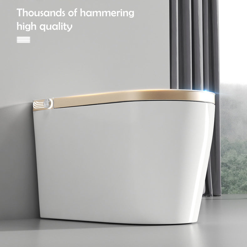 Smart Toilet with Auto Flush and Heated Seat and Remote Control Ceramic Elongated Toilet
