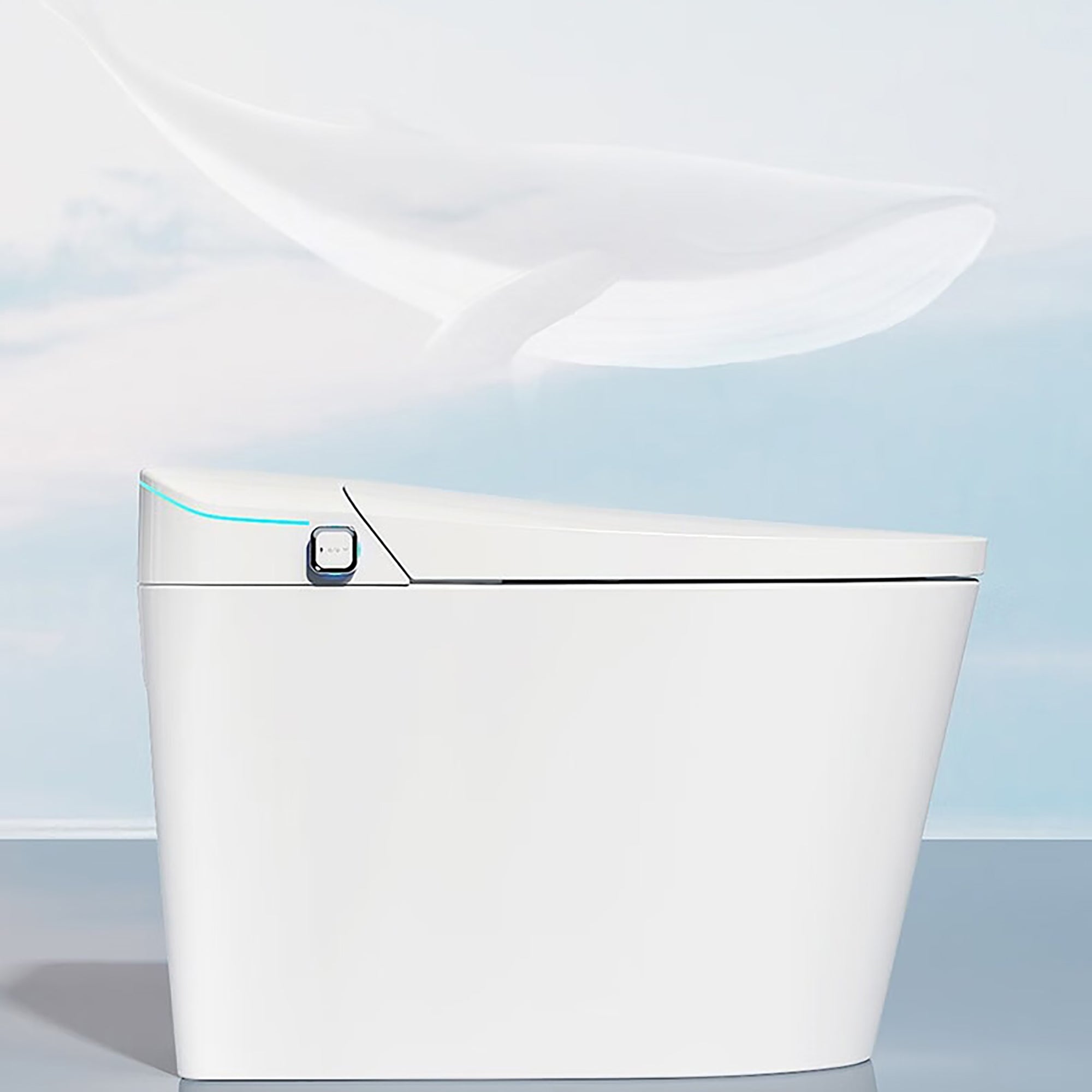 Smart Toilet with Auto Flush and Heated Seat Ceramic Elongated Toilet