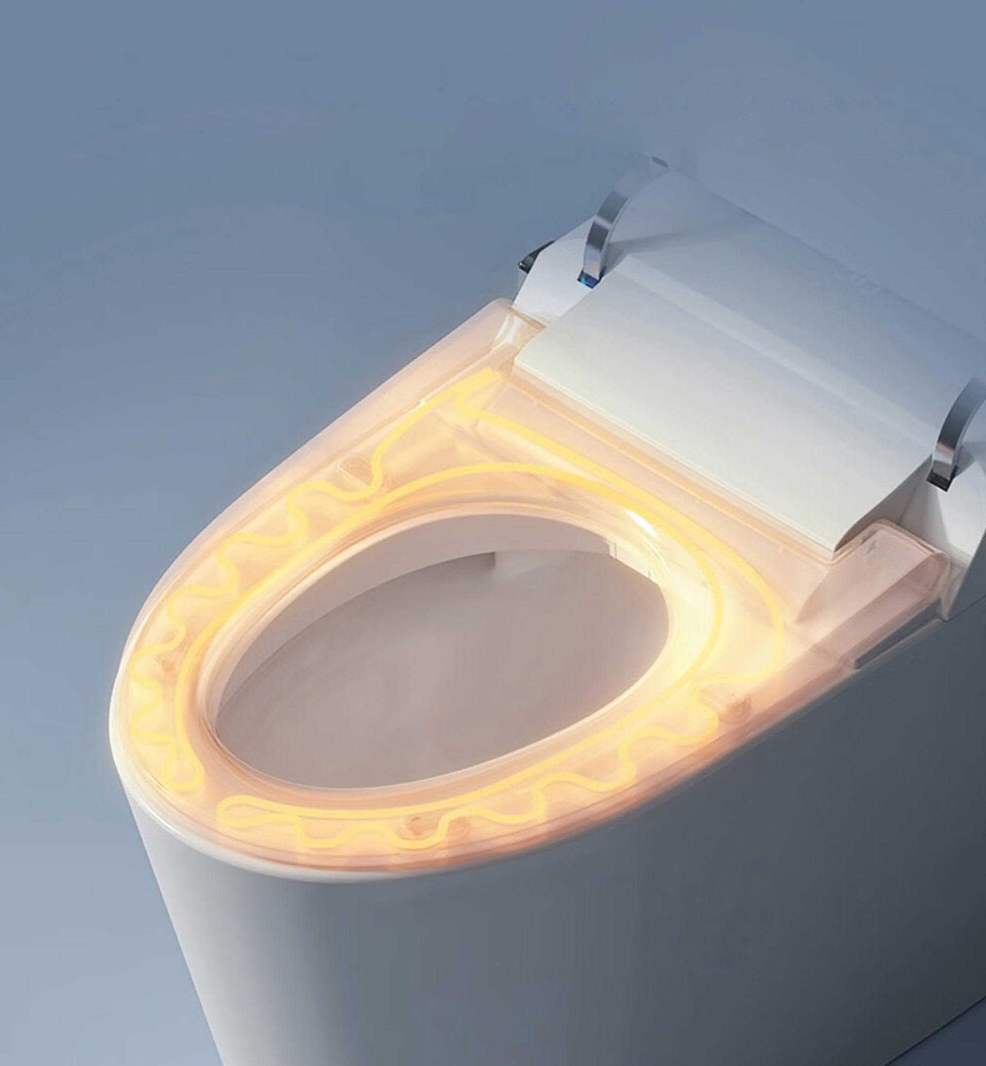 Smart Toilet with Auto Flush and Heated Seat Ceramic Elongated Toilet