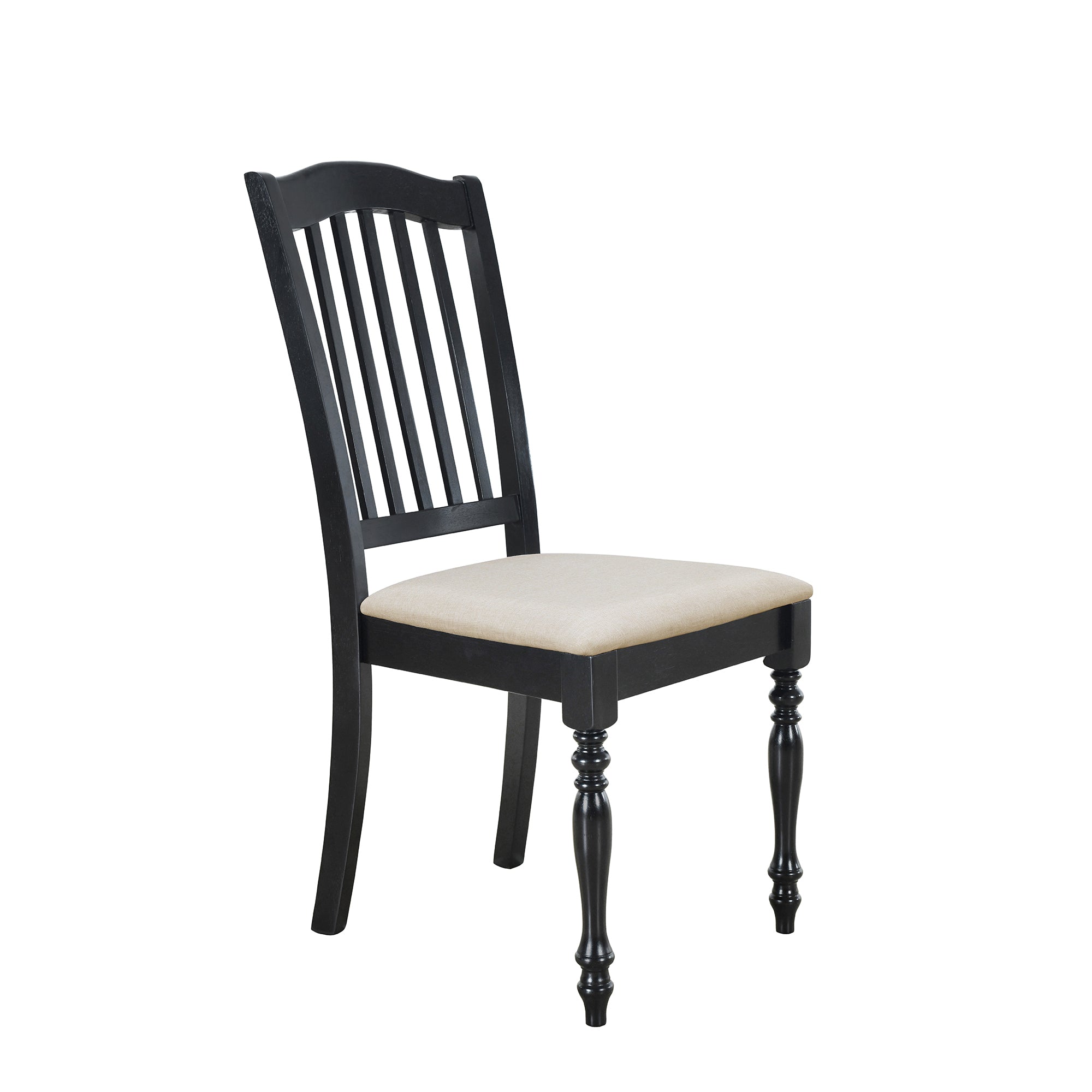 5-Piece Solid Wood Dining Table Set with Table and Four Chairs