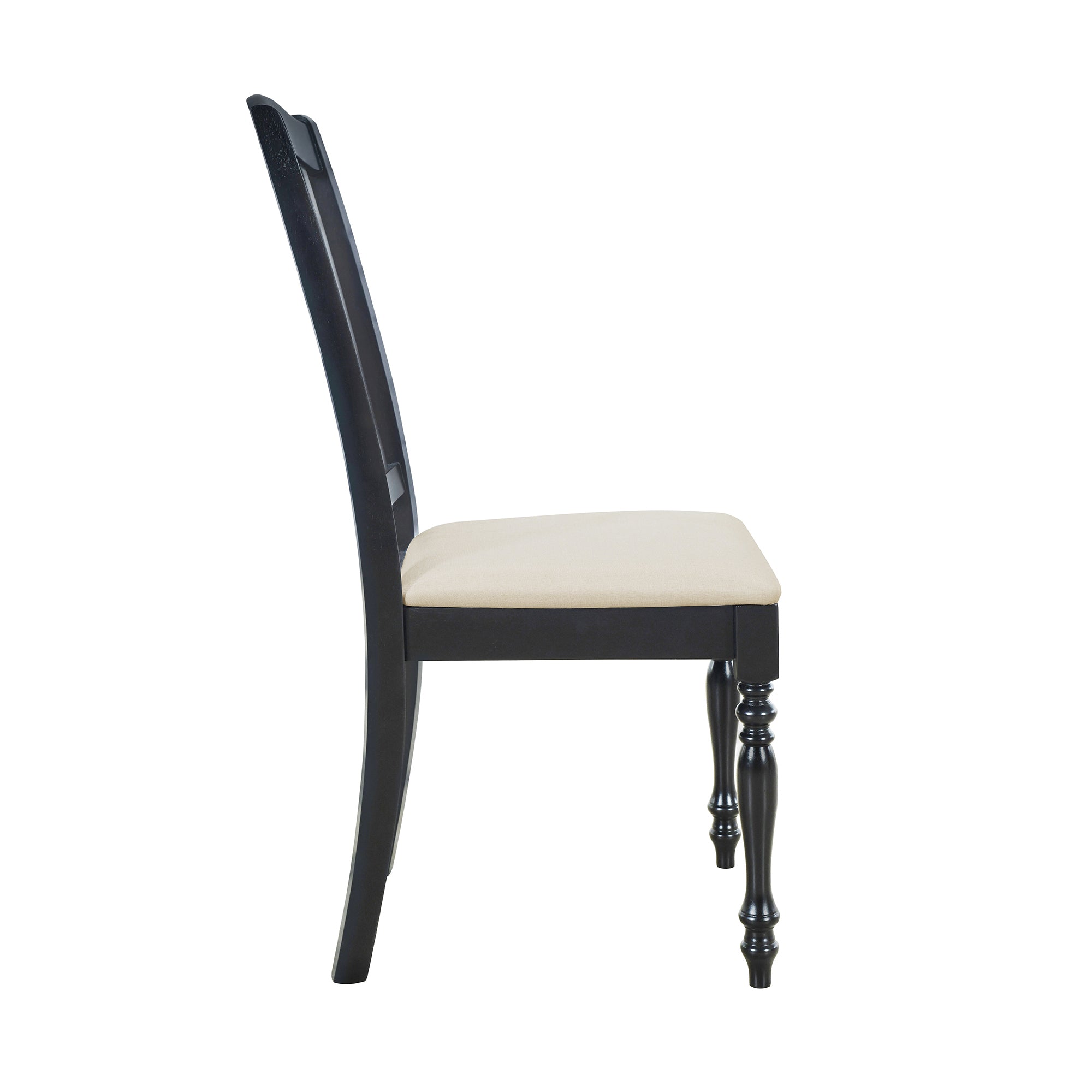 5-Piece Solid Wood Dining Table Set with Table and Four Chairs