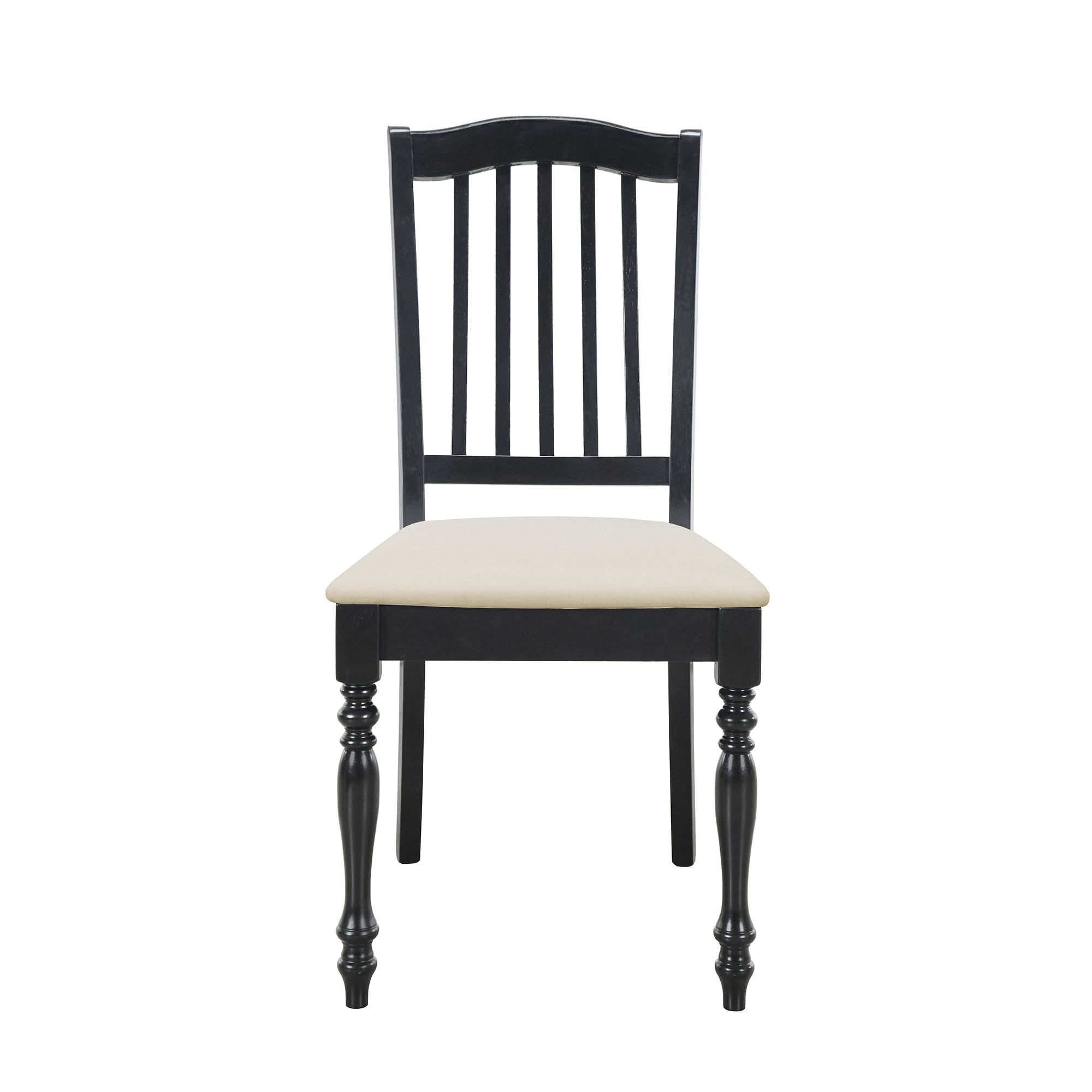 5-Piece Solid Wood Dining Table Set with Table and Four Chairs