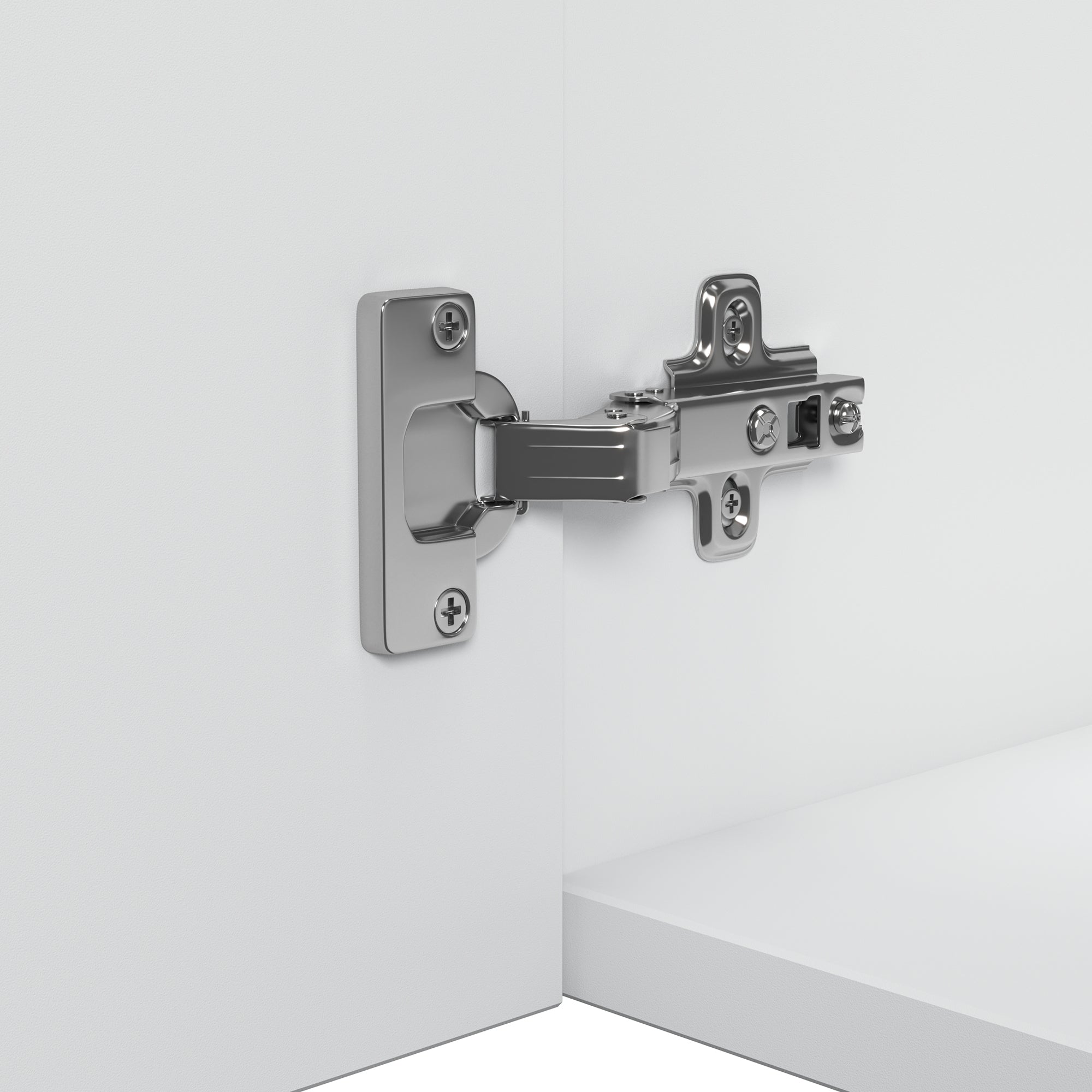 Solid Wood Wall-Mounted Bathroom Vanity Set in White with Integrated Ceramic Sink
