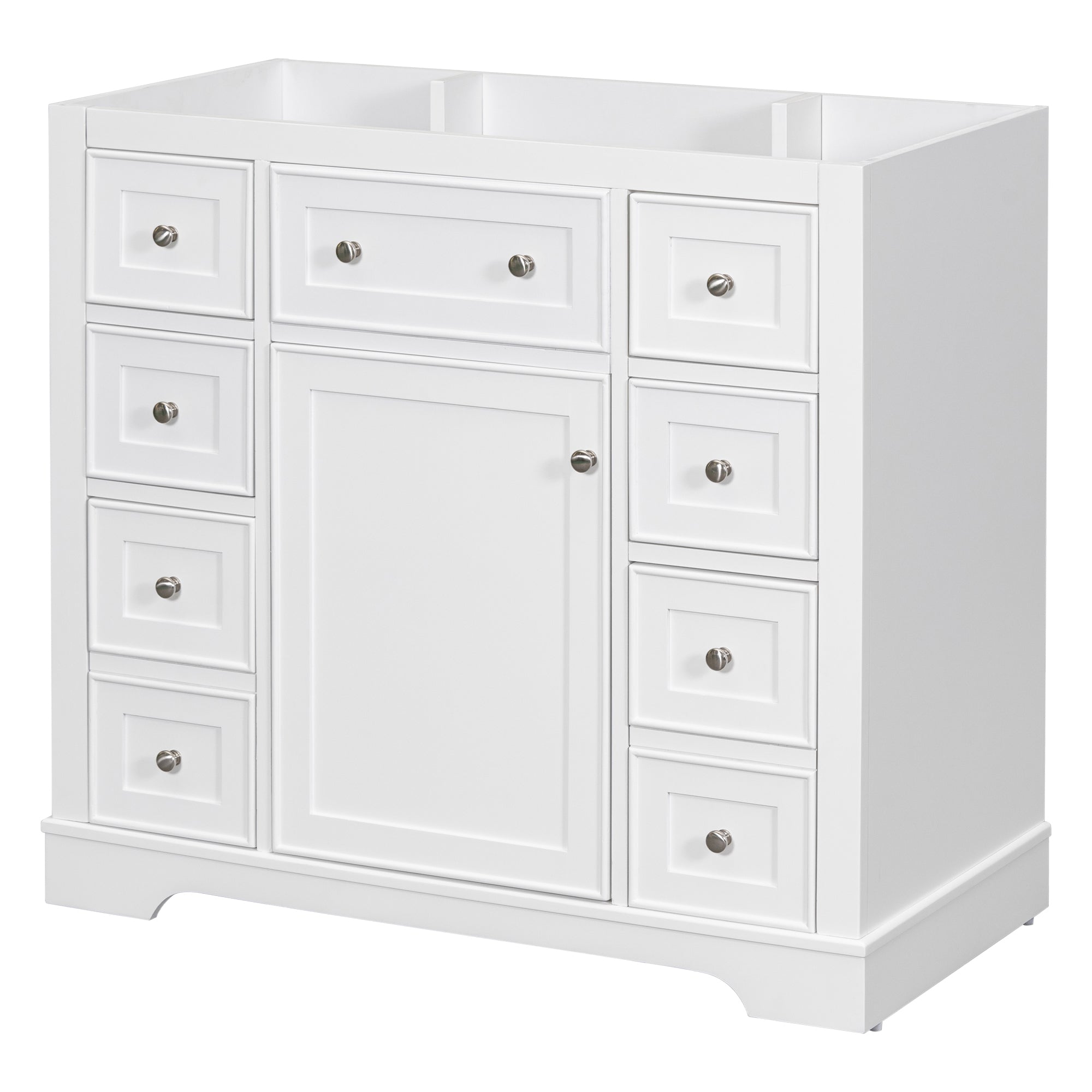 36 in. The Freestanding Bath Vanity Cabinet without Top in Whiite