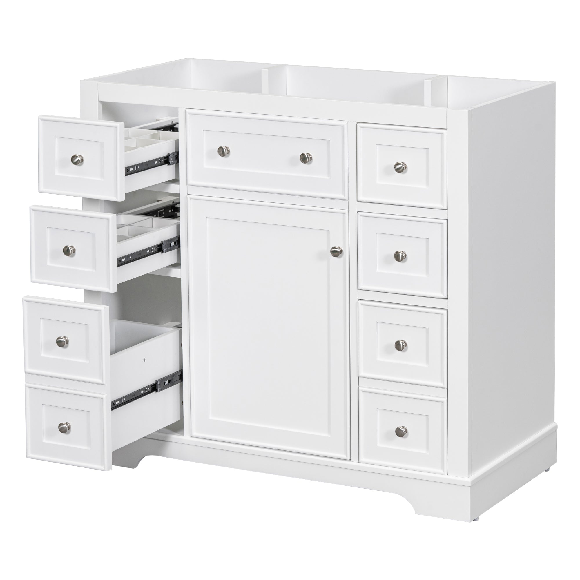 36 in. The Freestanding Bath Vanity Cabinet without Top in Whiite