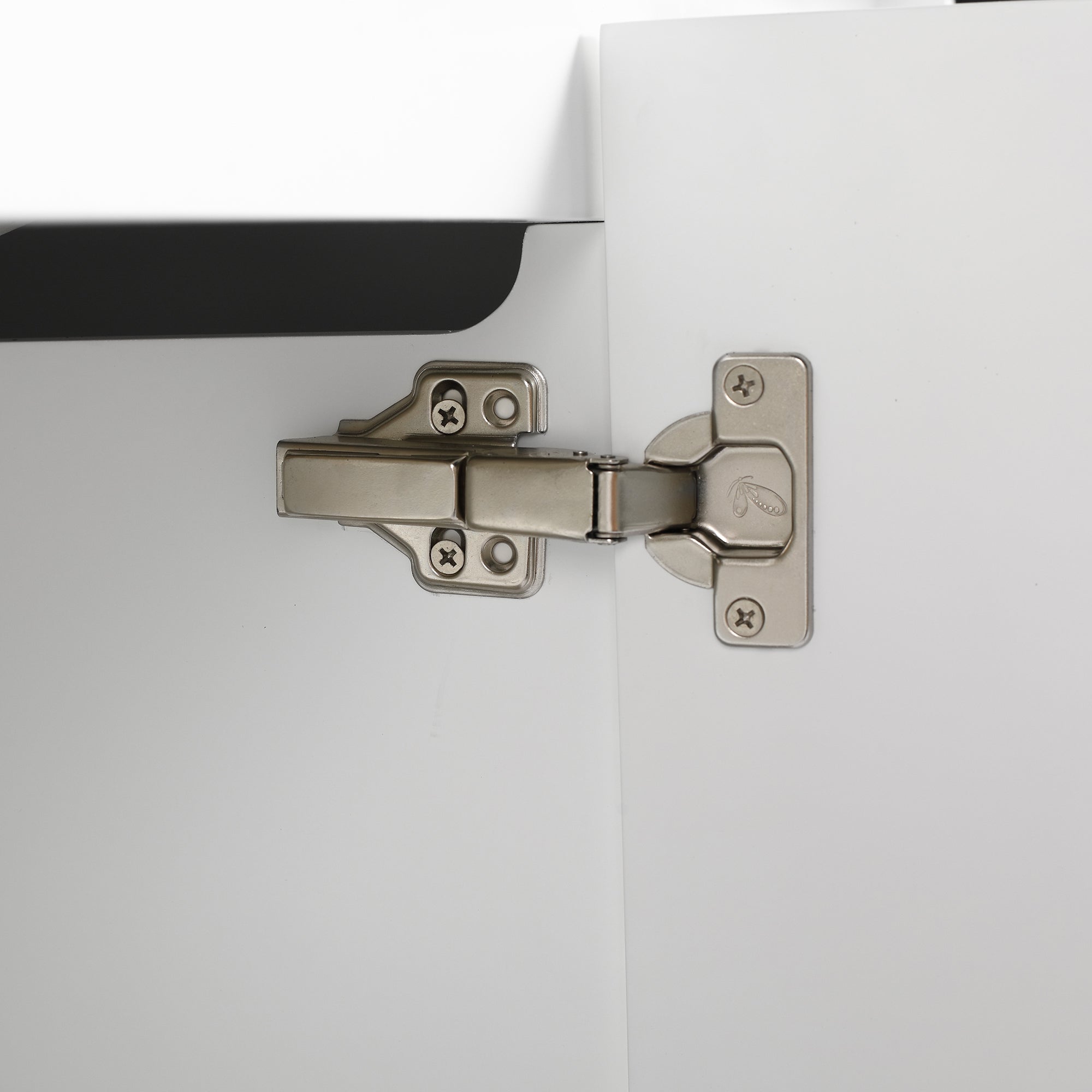24/48 inch   Wall Mounted Bathroom Vanity Set in White with Integrated Ceramic Sink