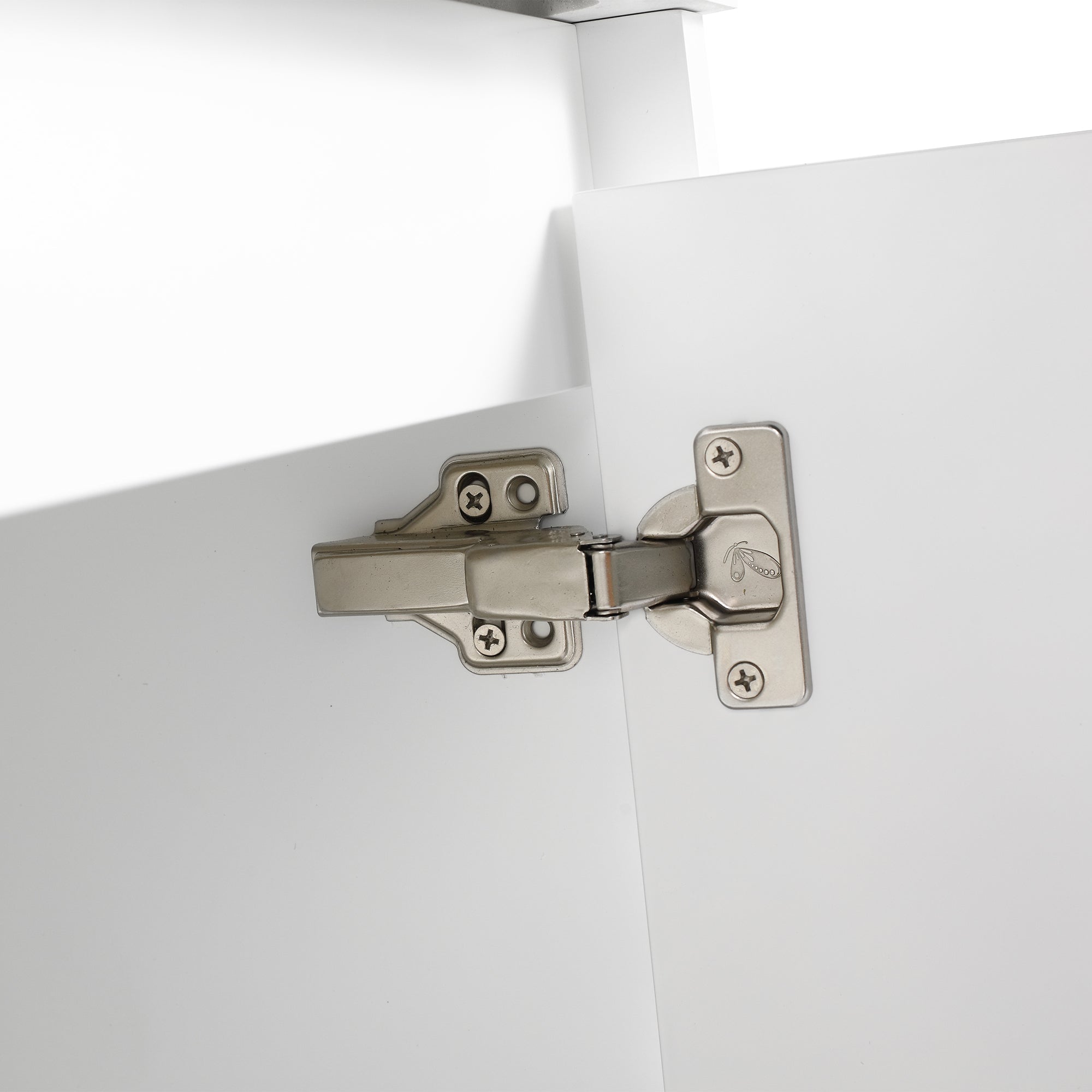 30/36 inch Wall Mounted Bathroom Vanity Set in White with Integrated Resin Sink