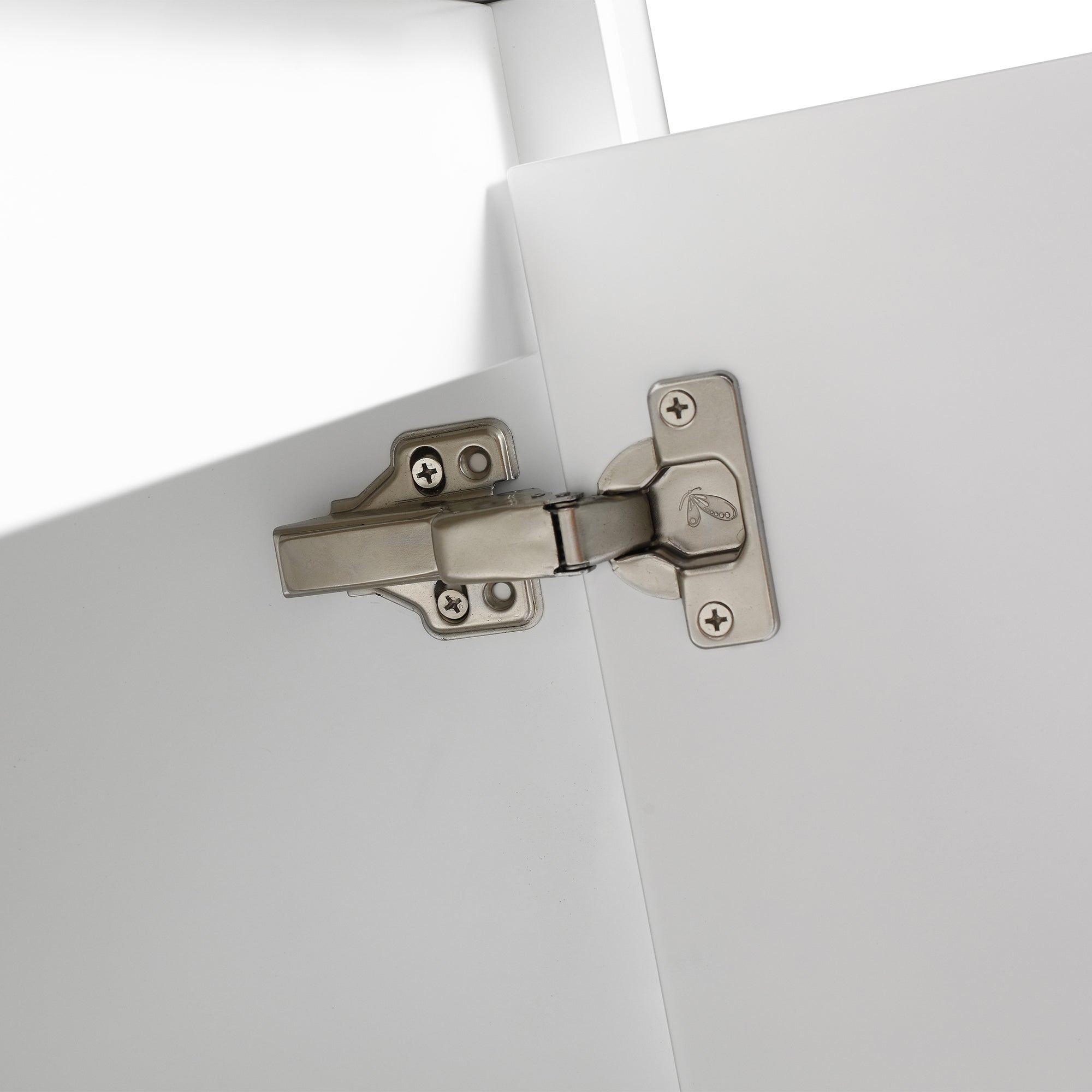 30/36 inch Wall Mounted Bathroom Vanity Set in White with Integrated Resin Sink