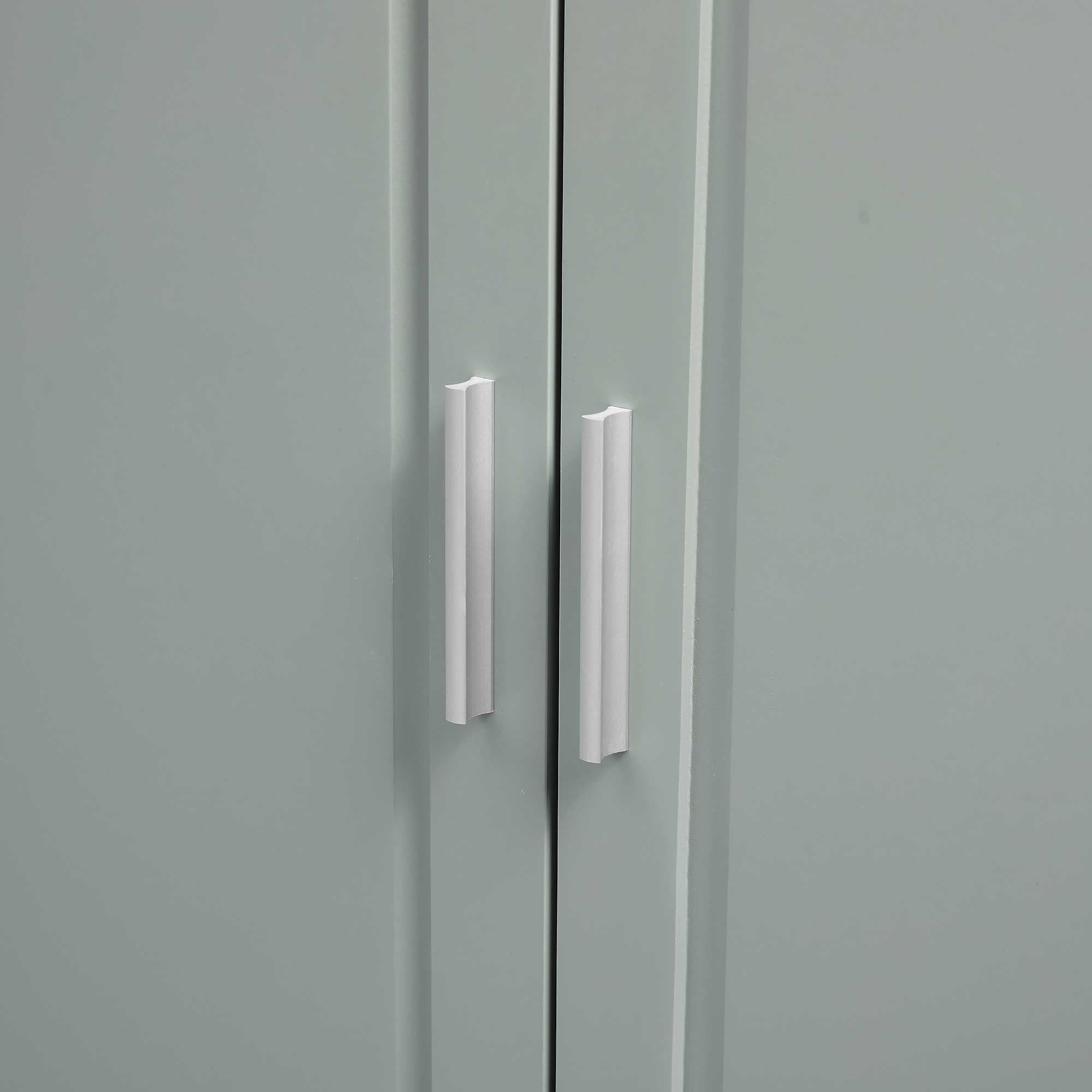 32 in. W x 72 in. H Storage Cabinet with Doors and Three Drawers