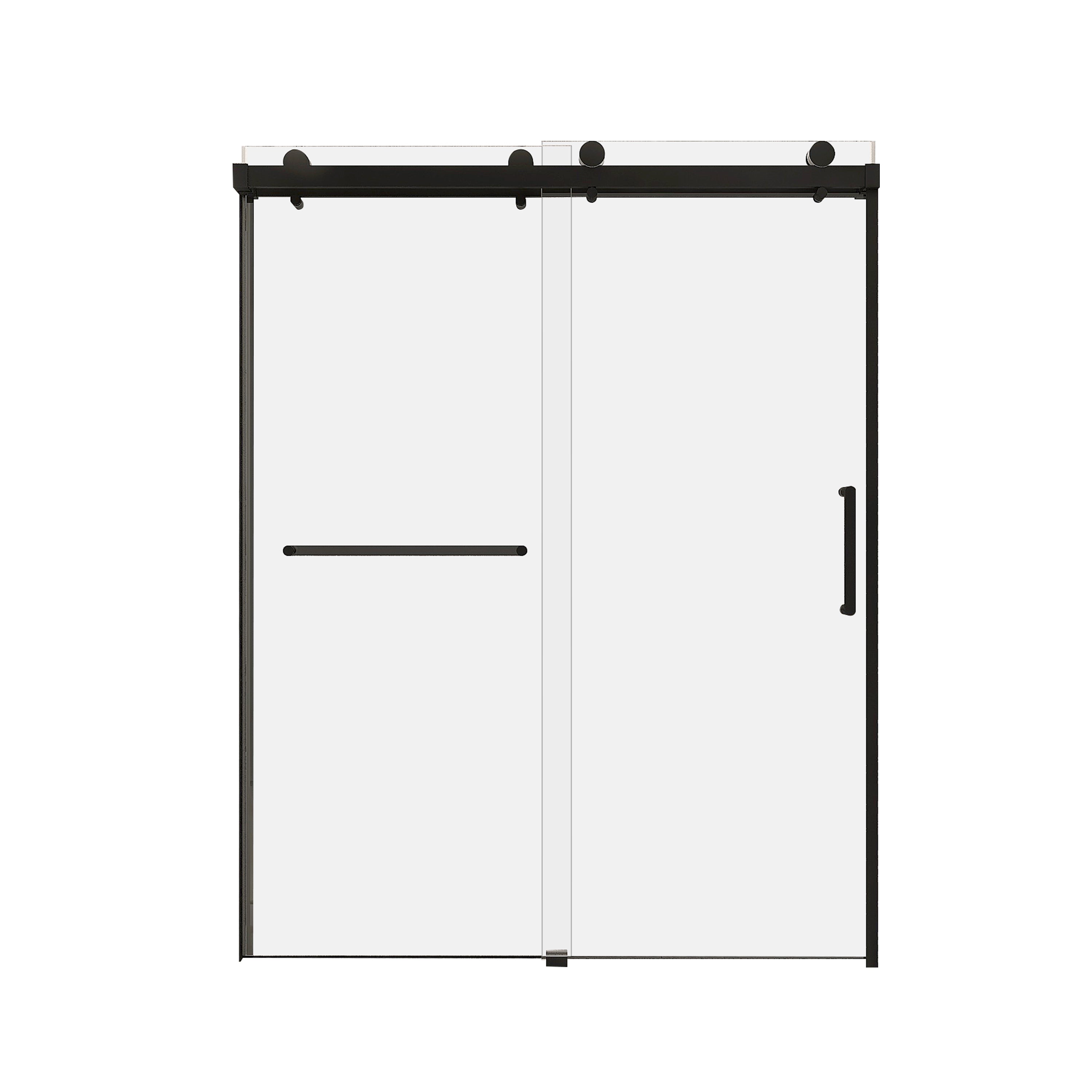 Sliding Frameless Shower Door with Tempered Glass