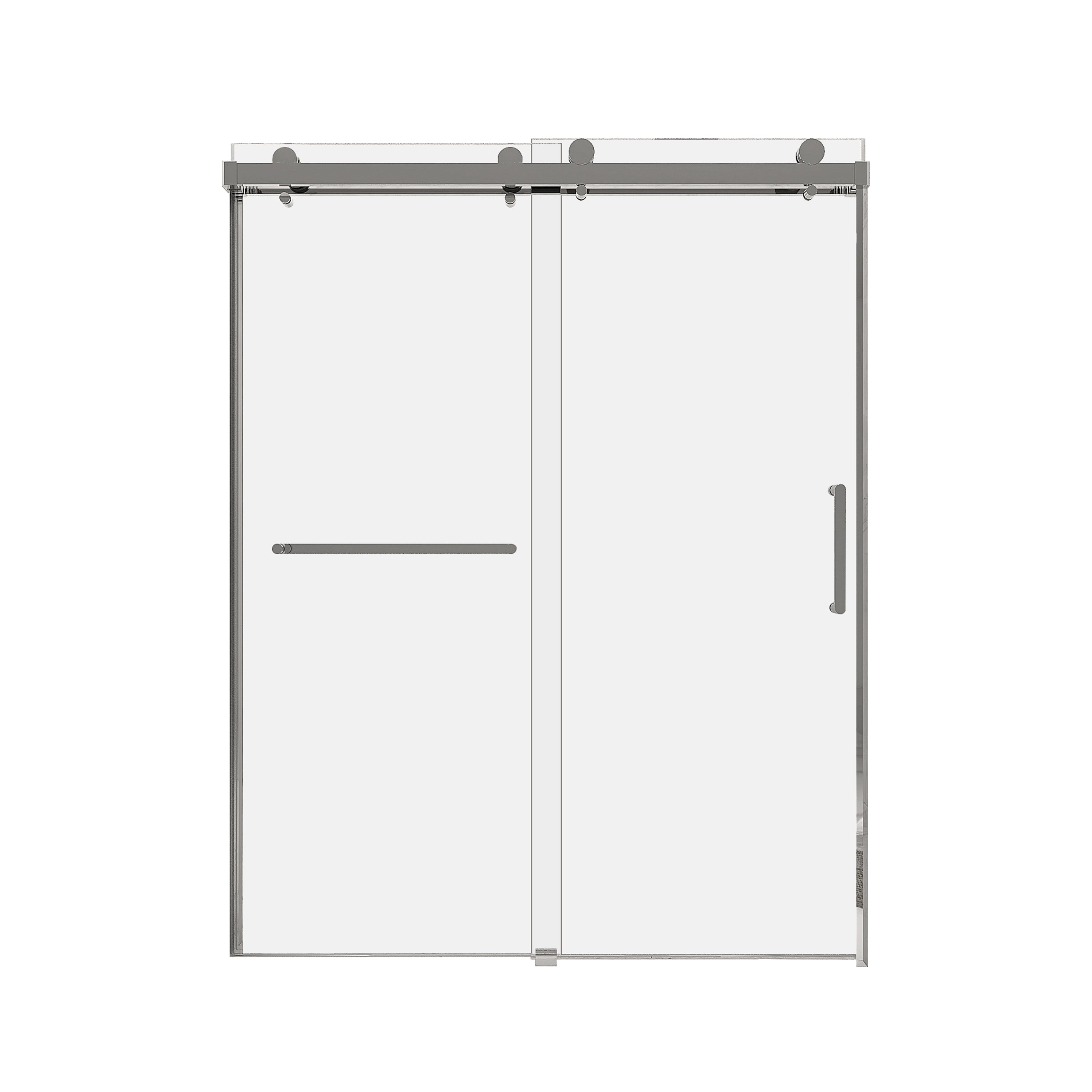 Sliding Frameless Shower Door with Tempered Glass