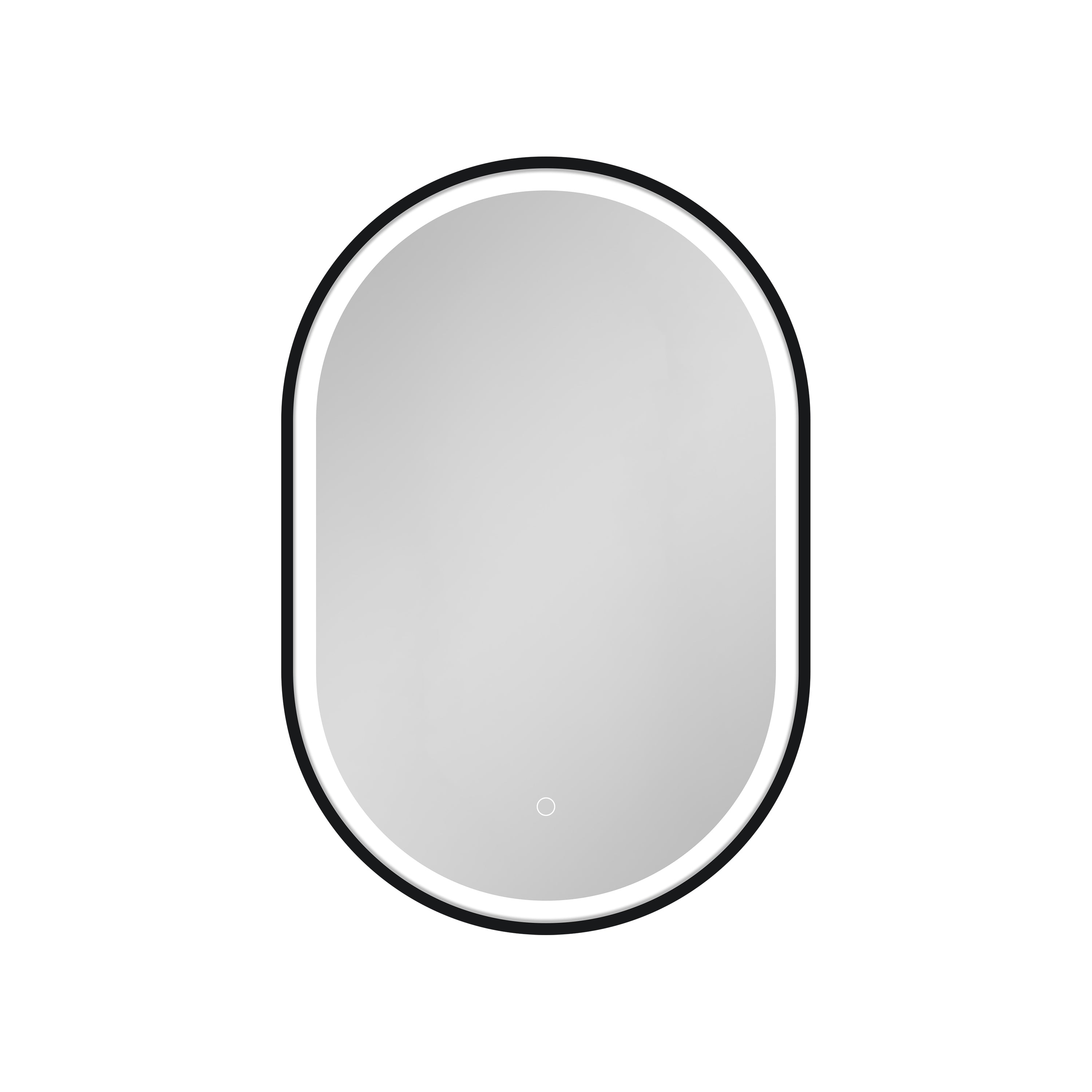 21 in. W x 31 in. H Black Framed Wall Mounted Bathroom Medicine Cabinet with LED Mirror