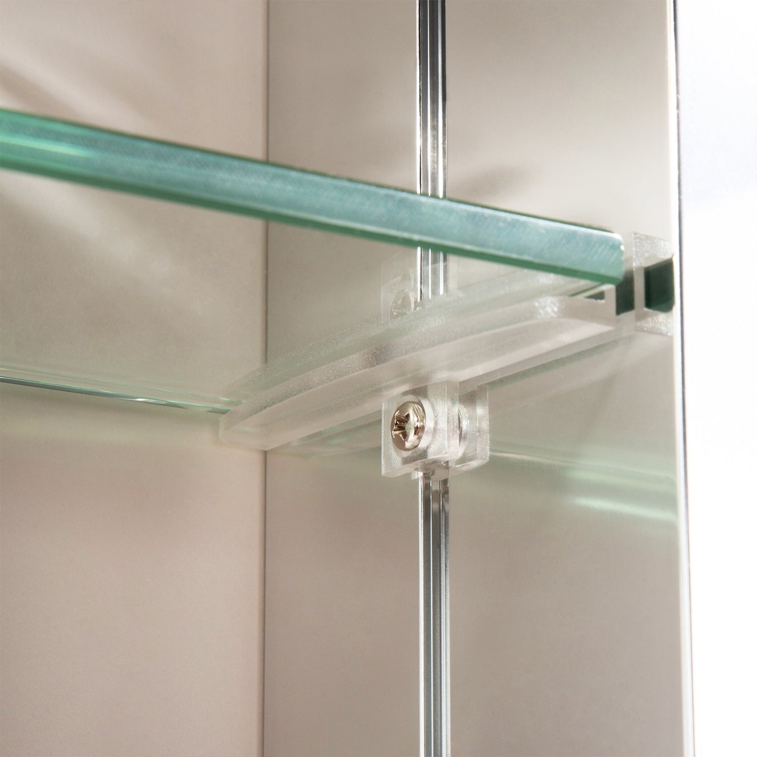 2026Rectangular Aluminum Recessed Mount/Surface Mount Medicine Cabinet with Mirror and Adjustable shelves