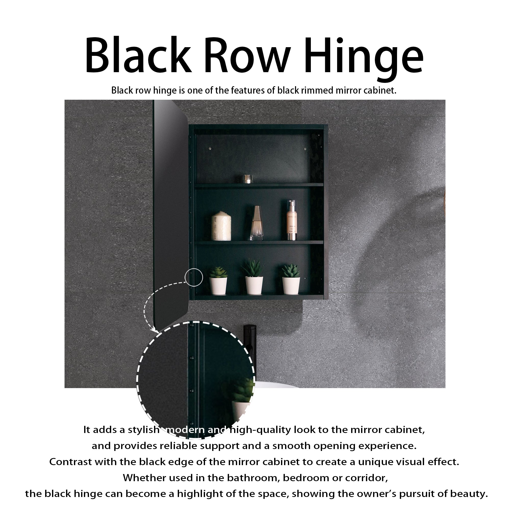 2028 Rectangular Framed Surface/Recessed Mount Mirrored Medicine Cabinet with Shelves