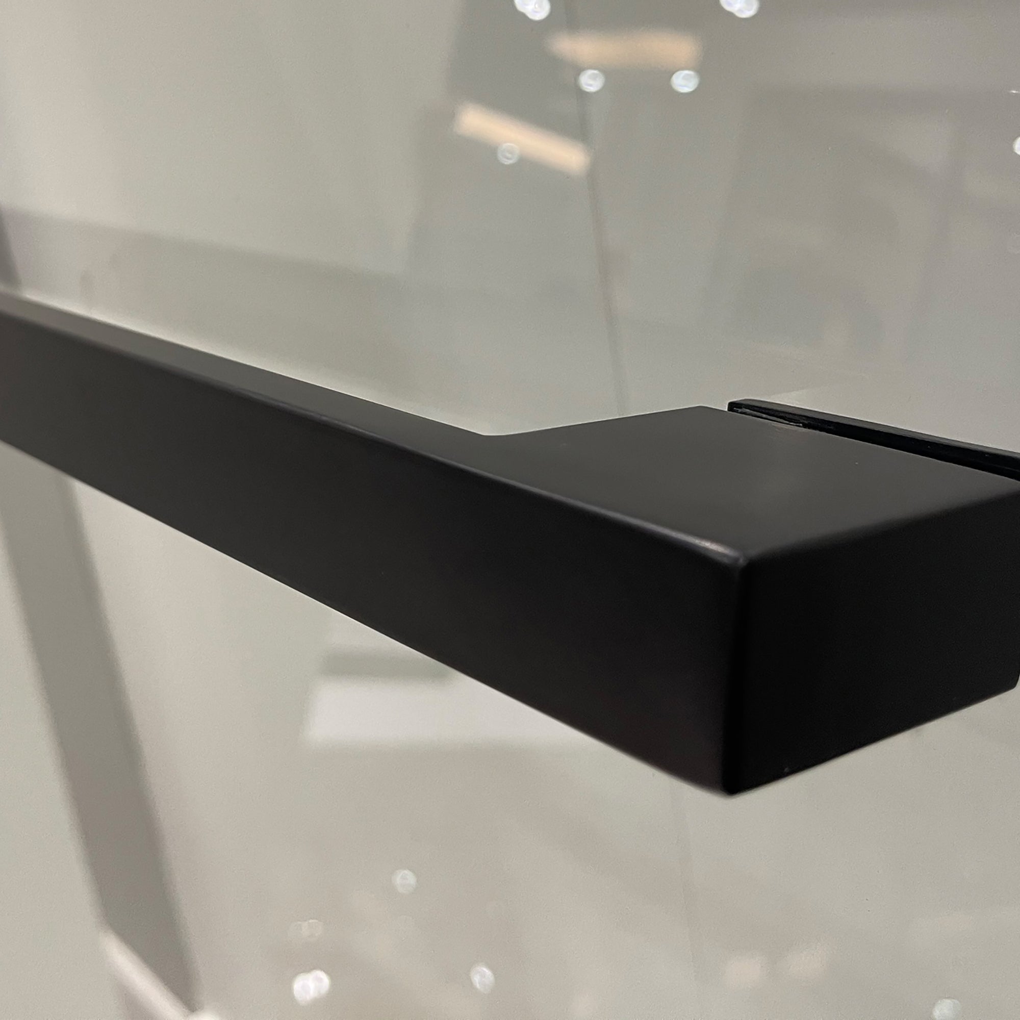 34 in. W X 72 in. H Semi-Frameless Pivot Shower Door in Matte Black with Clear Glass