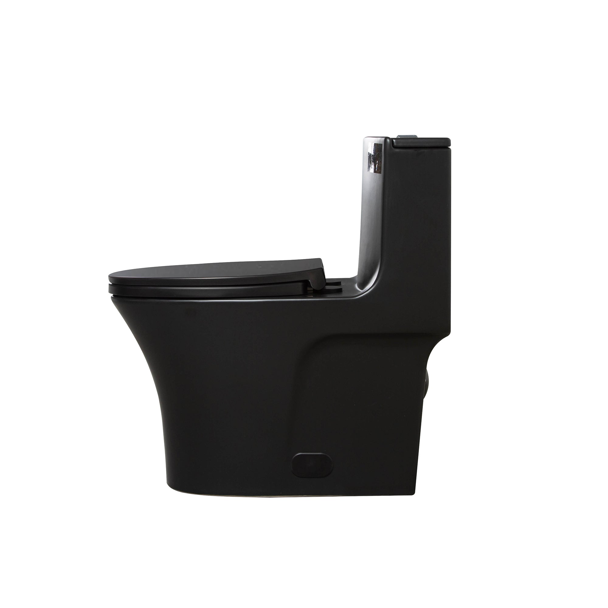 15 1/8 Inch One-piece 1.1/1.6 GPF Dual Flush Elongated Toilet with Soft-Close Seat