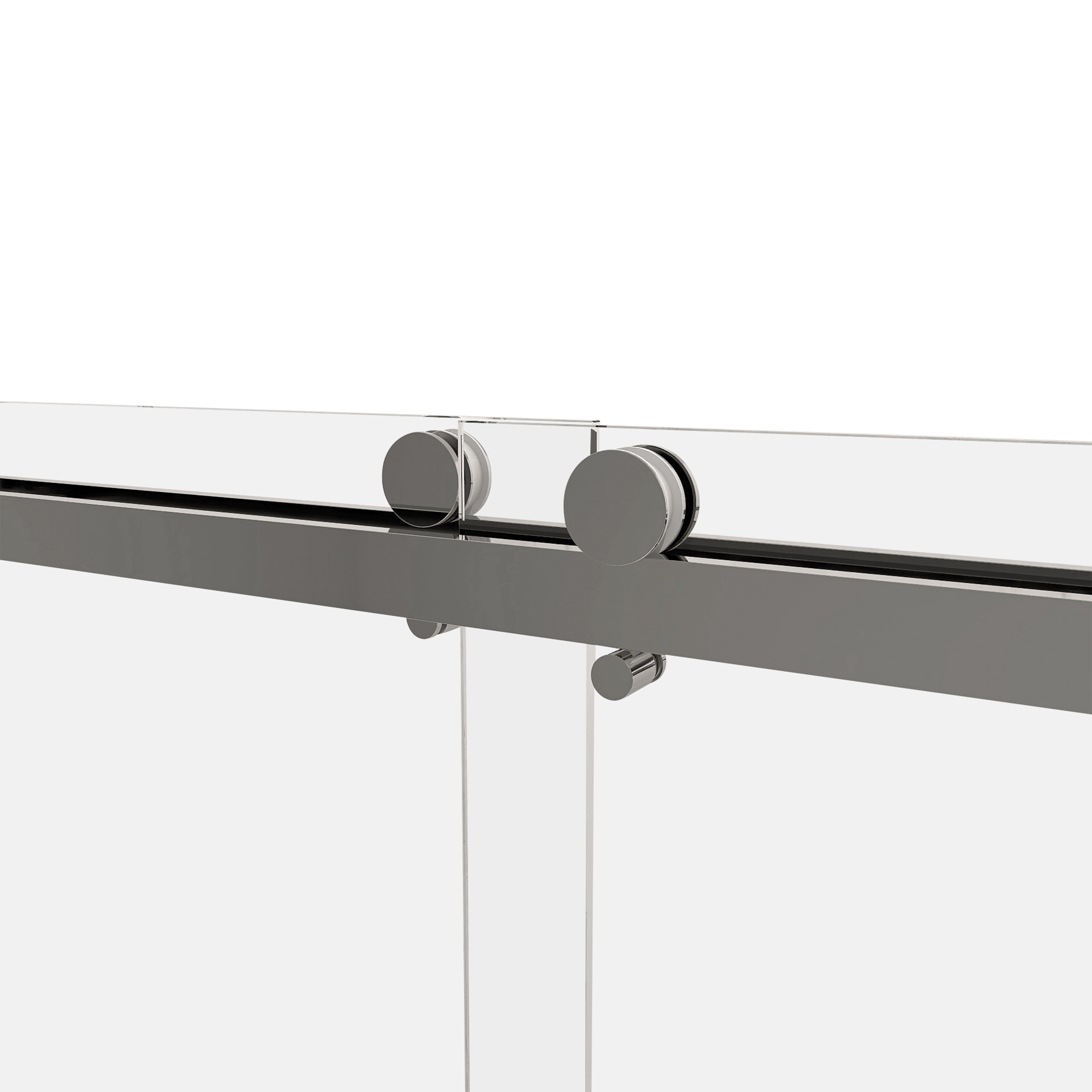 Sliding Frameless Shower Door with Tempered Glass