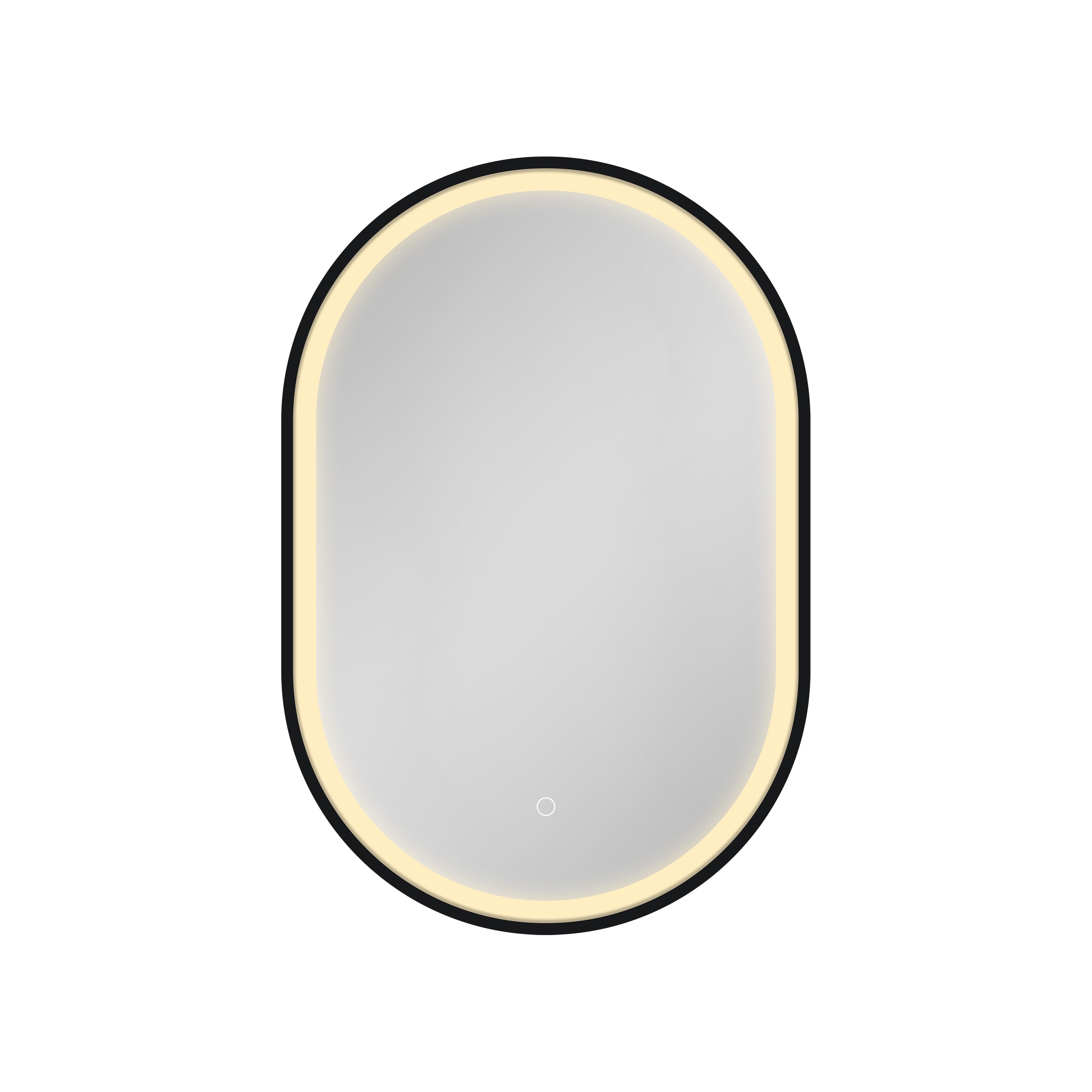 21 in. W x 31 in. H Black Framed Wall Mounted Bathroom Medicine Cabinet with LED Mirror