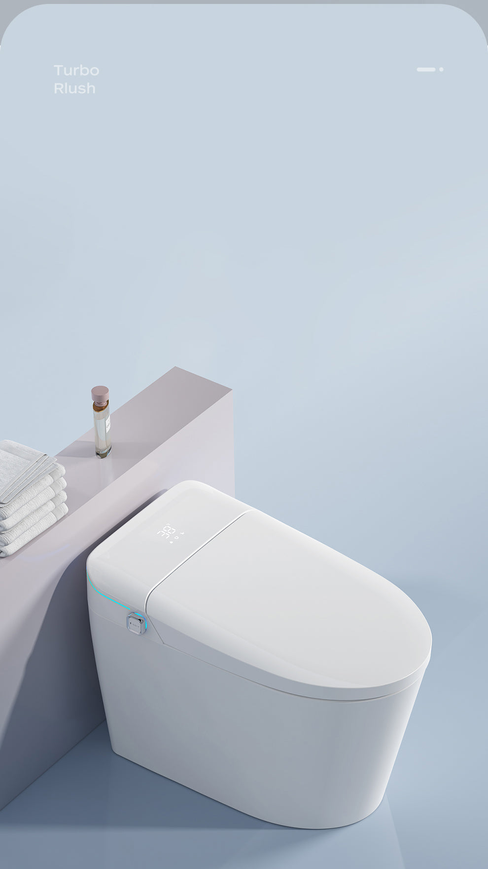 Smart Toilet with Auto Flush and Heated Seat and Remote Control Ceramic Elongated Toilet