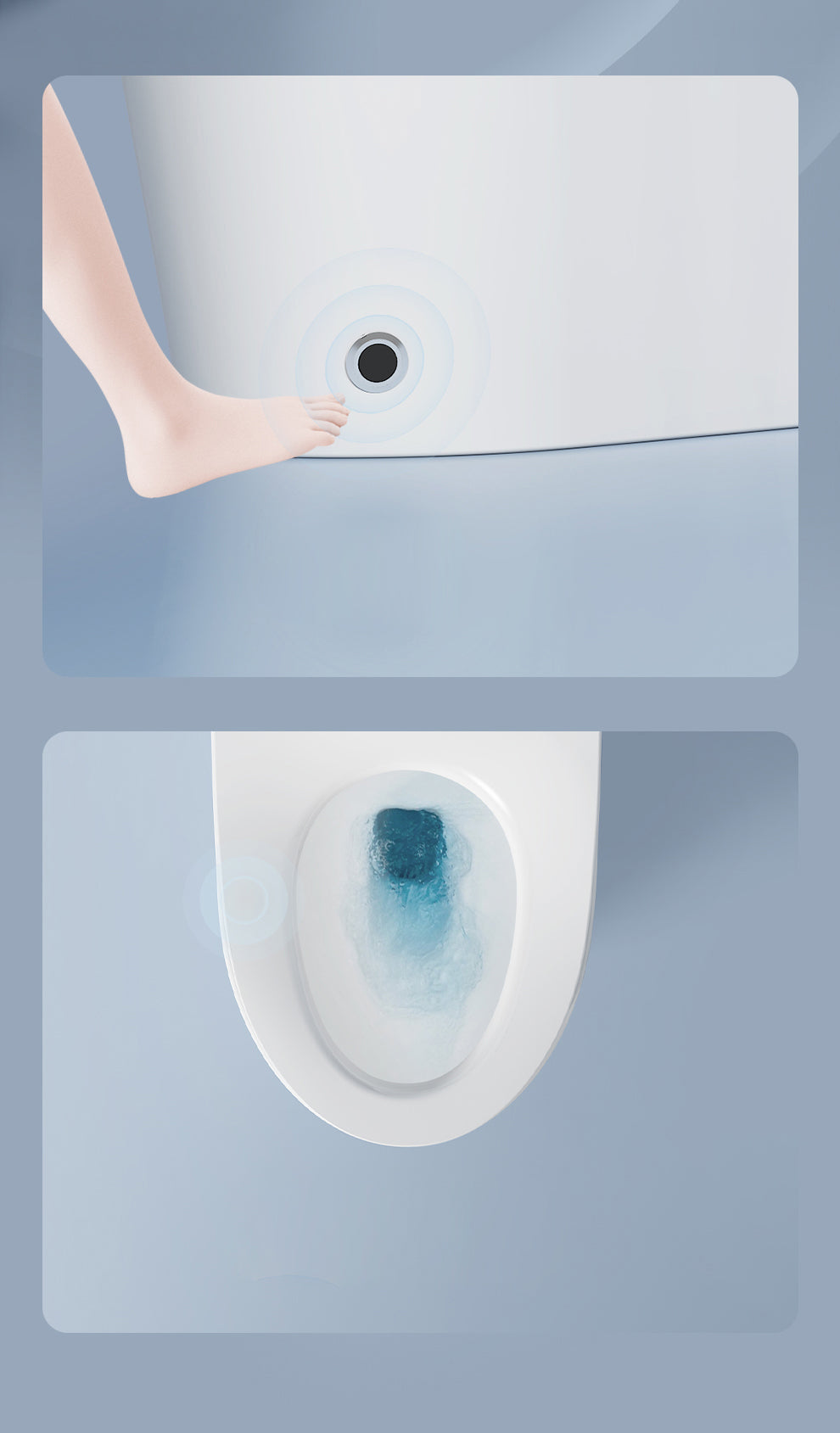 Smart Toilet with Auto Flush and Heated Seat and Remote Control Ceramic Elongated Toilet