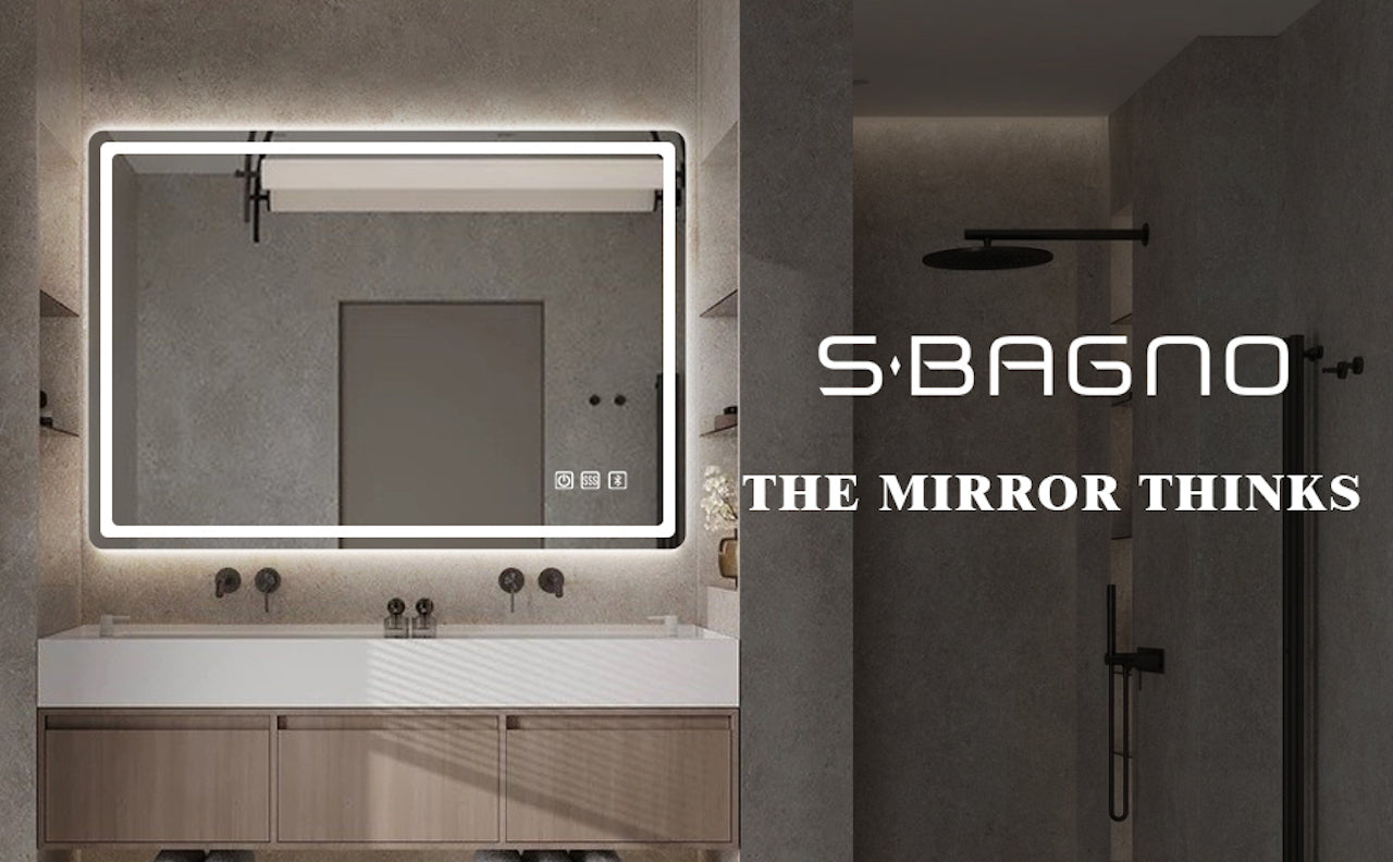 Round Frameless Anti-Fog Multi-functional Wall-Mount LED Bathroom Vanity Mirror