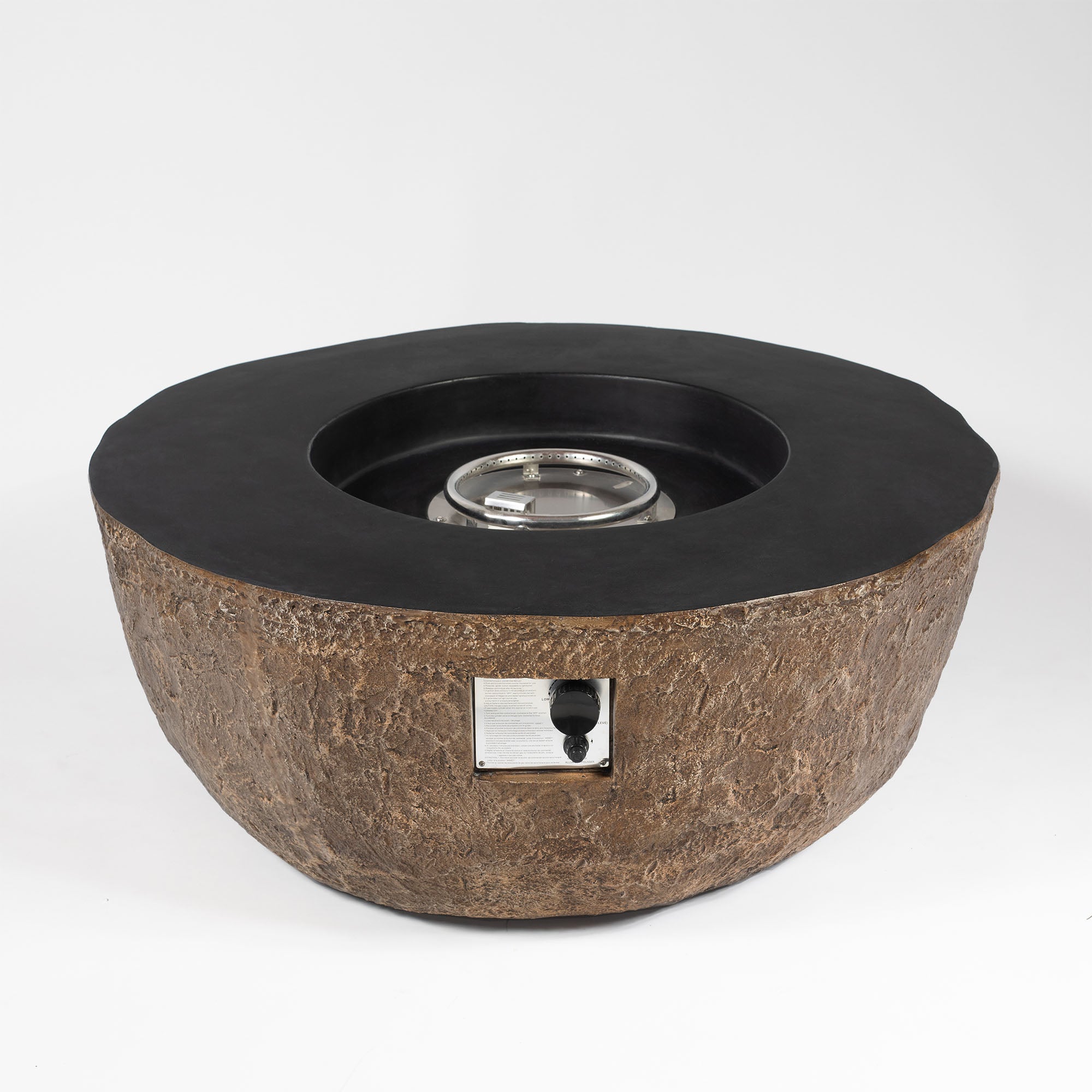 41.7 in Concrete Fire Pit Table Propane/ Liquefied Petroleum Gas in Brown