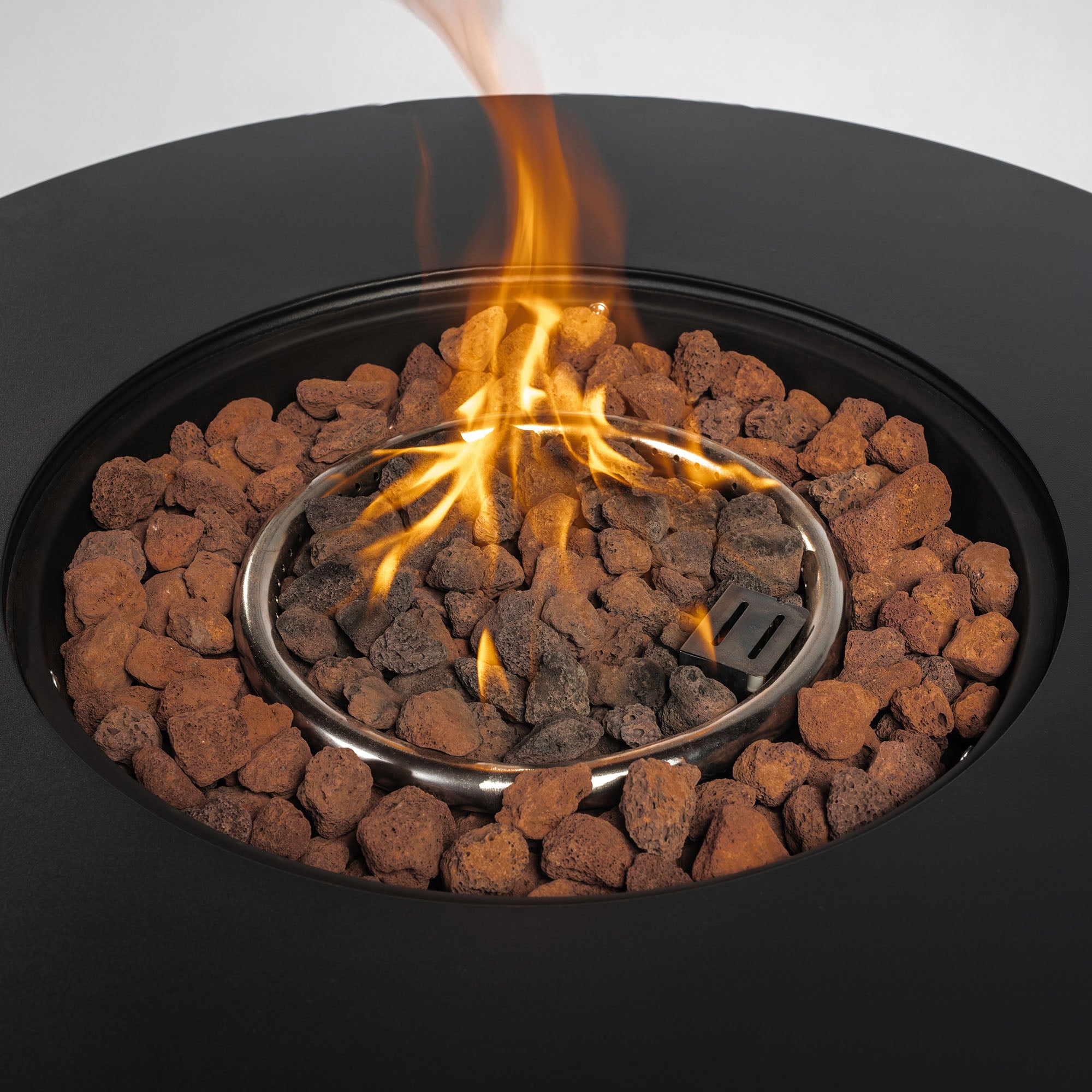 30 in Fire Pit Table Propane/ Liquefied Petroleum Gas in Black