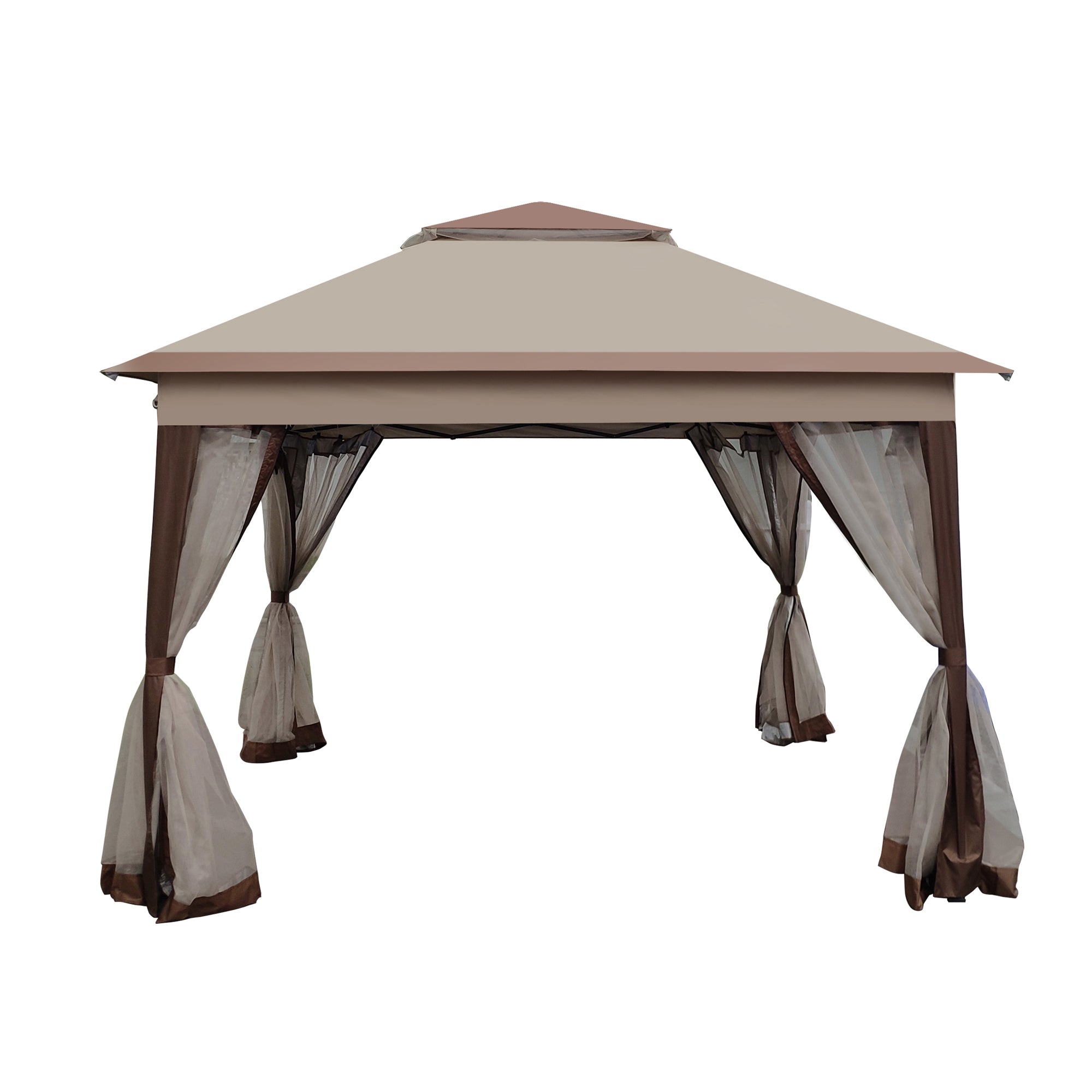 11' X 11 ' Steel Polyester Soft-Top Outdoor Pop-Up Gazebo Canopy