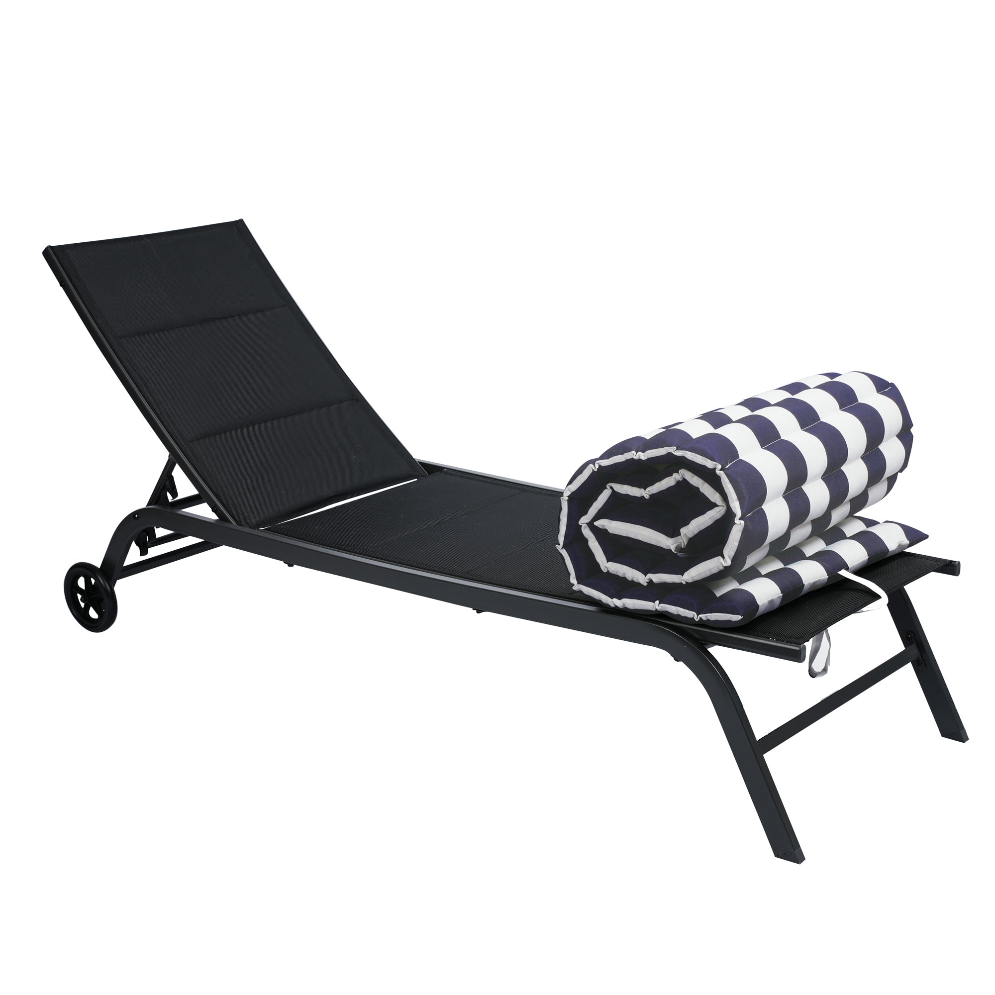 2PCS Set Outdoor Patio Lounge Chair Cushion Replacement