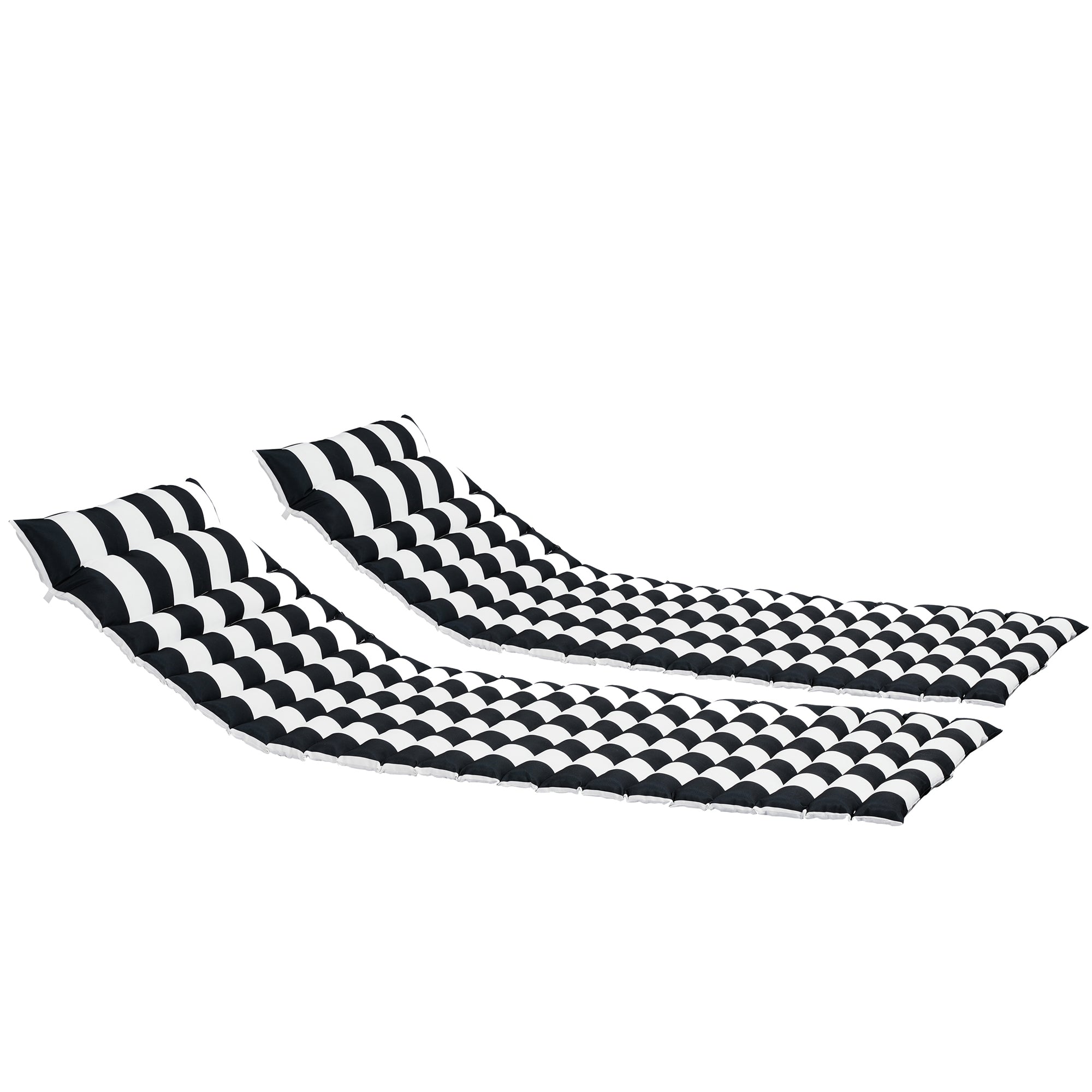 2PCS Set Outdoor Patio Lounge Chair Cushion Replacement