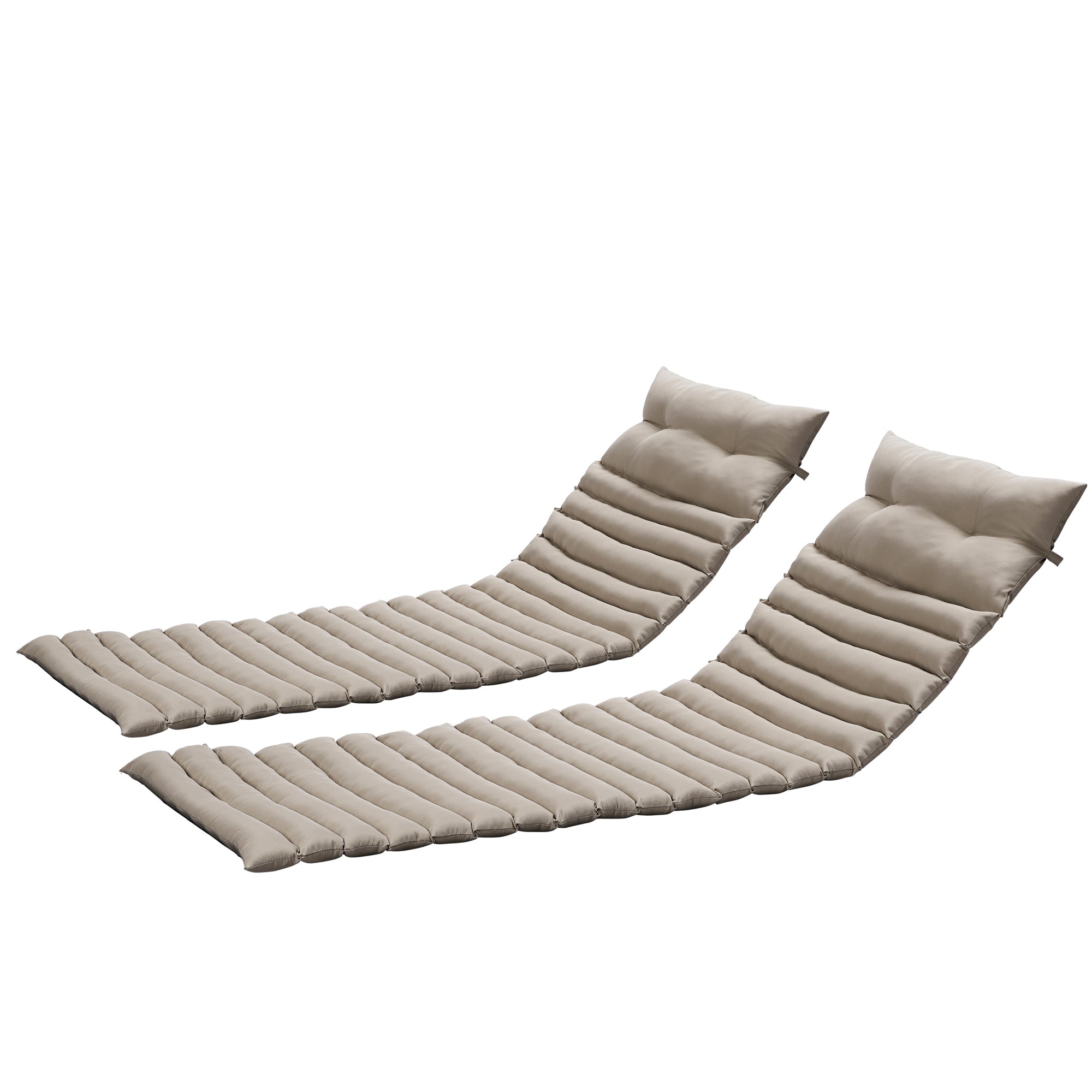 2PCS Set Outdoor Patio Lounge Chair Cushion Replacement