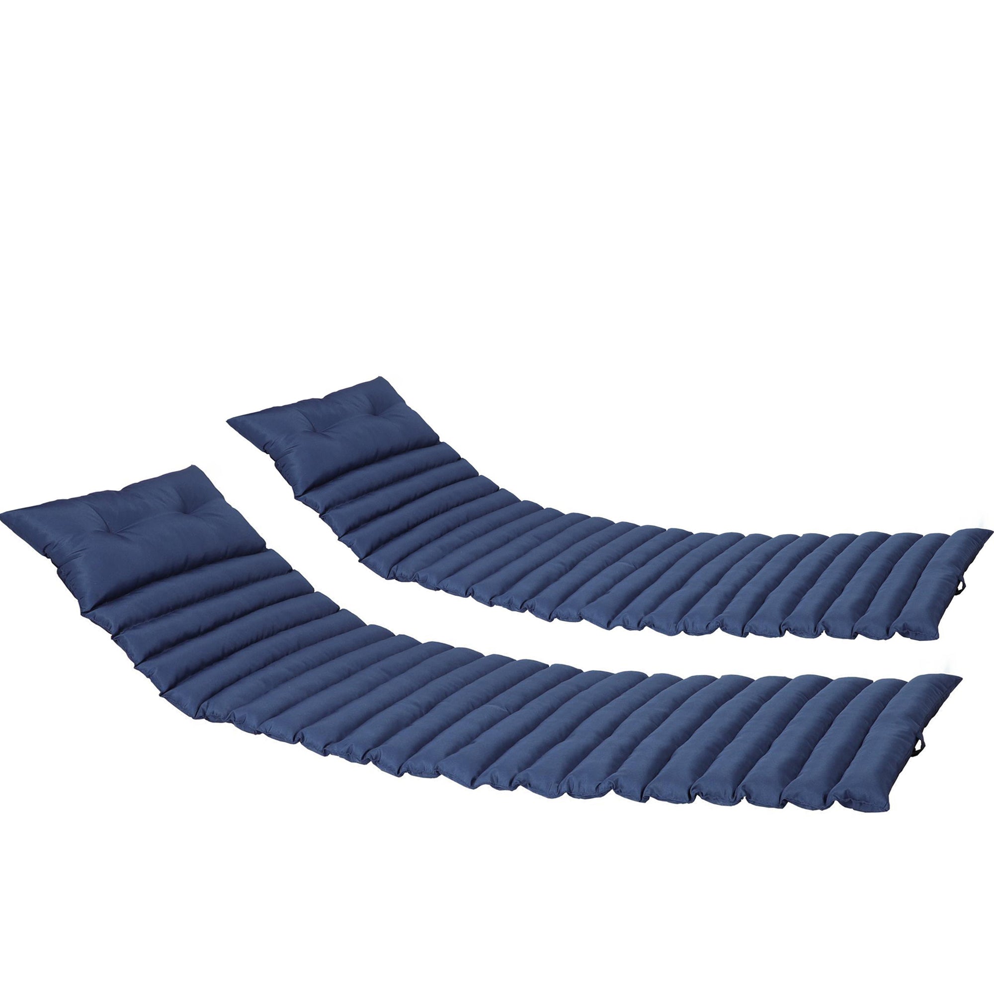2PCS Set Outdoor Patio Lounge Chair Cushion Replacement