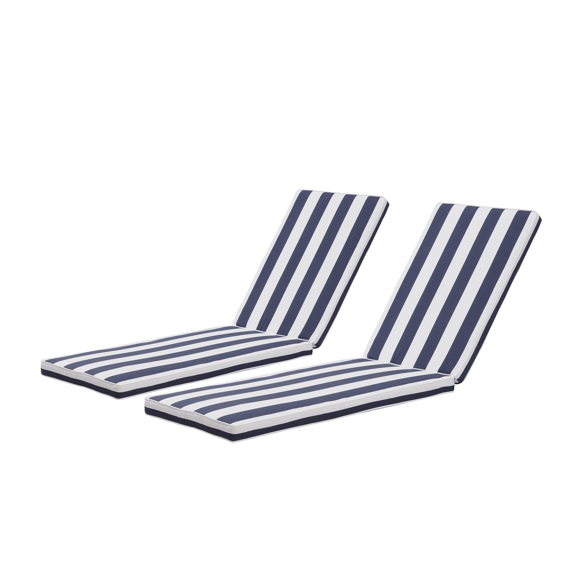 22.05 in. x 74.41 in. 2PCS Set Patio Outdoor Lounge Chair Cushion Replacement