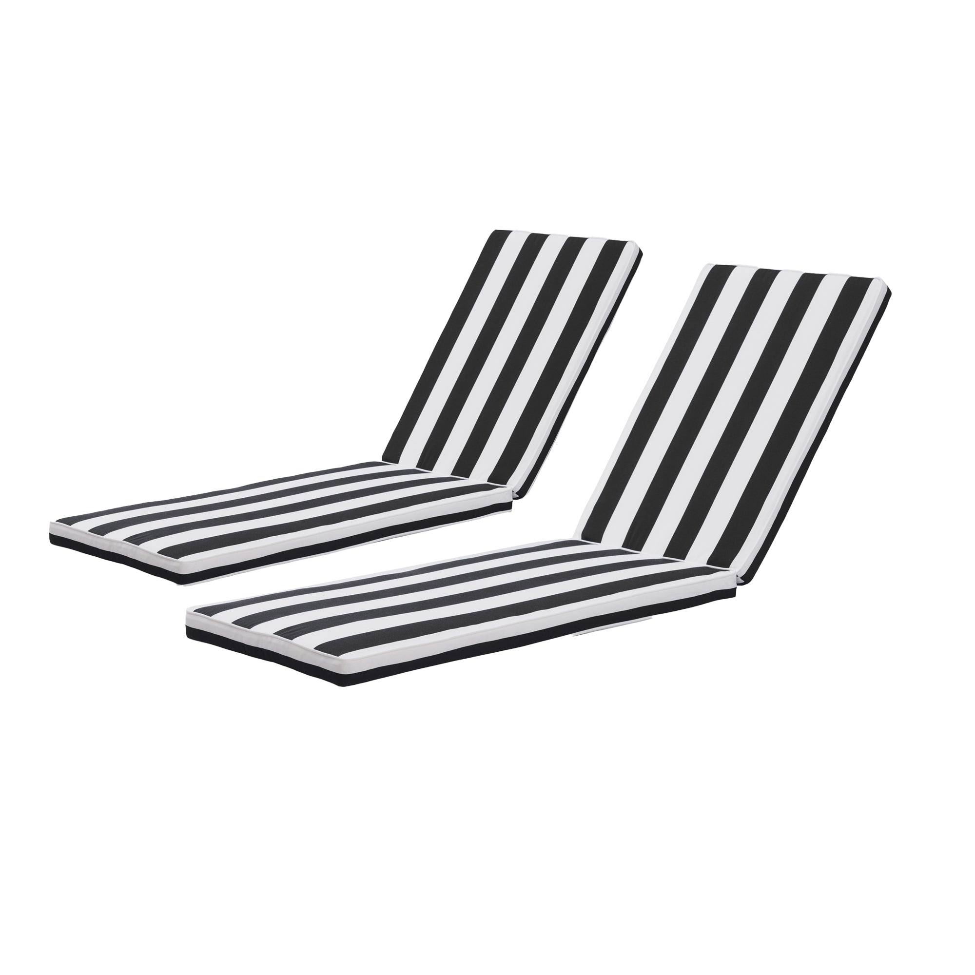 22.05 in. x 74.41 in. 2PCS Set Patio Outdoor Lounge Chair Cushion Replacement