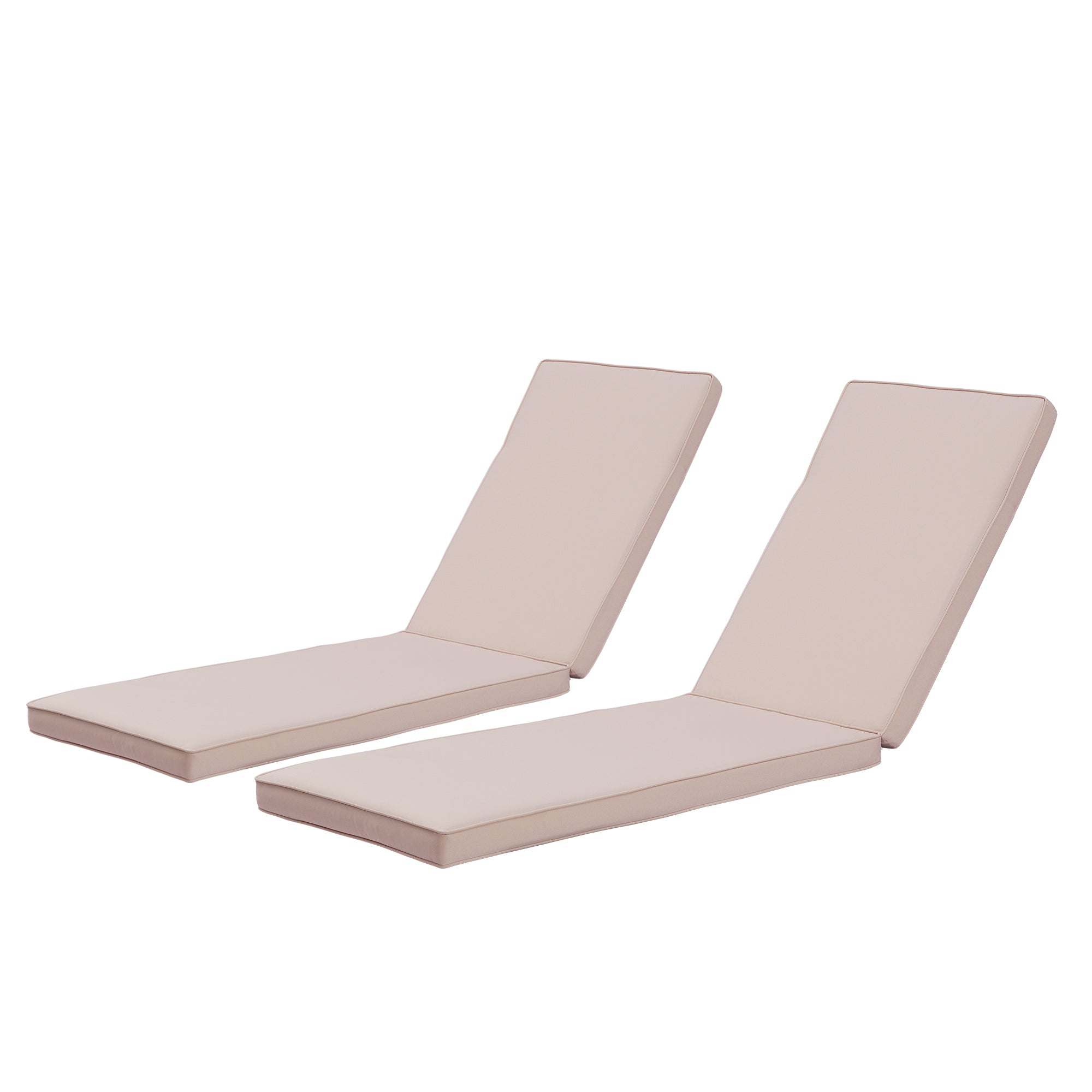 22.05 in. x 74.41 in. 2PCS Set Patio Outdoor Lounge Chair Cushion Replacement