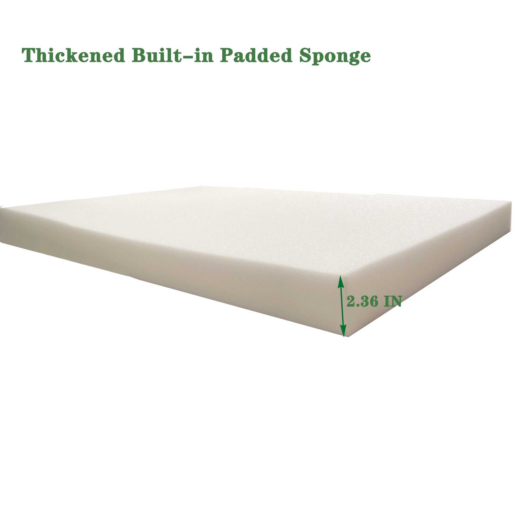 22.05 in. x 74.41 in. 2PCS Set Patio Outdoor Lounge Chair Cushion Replacement