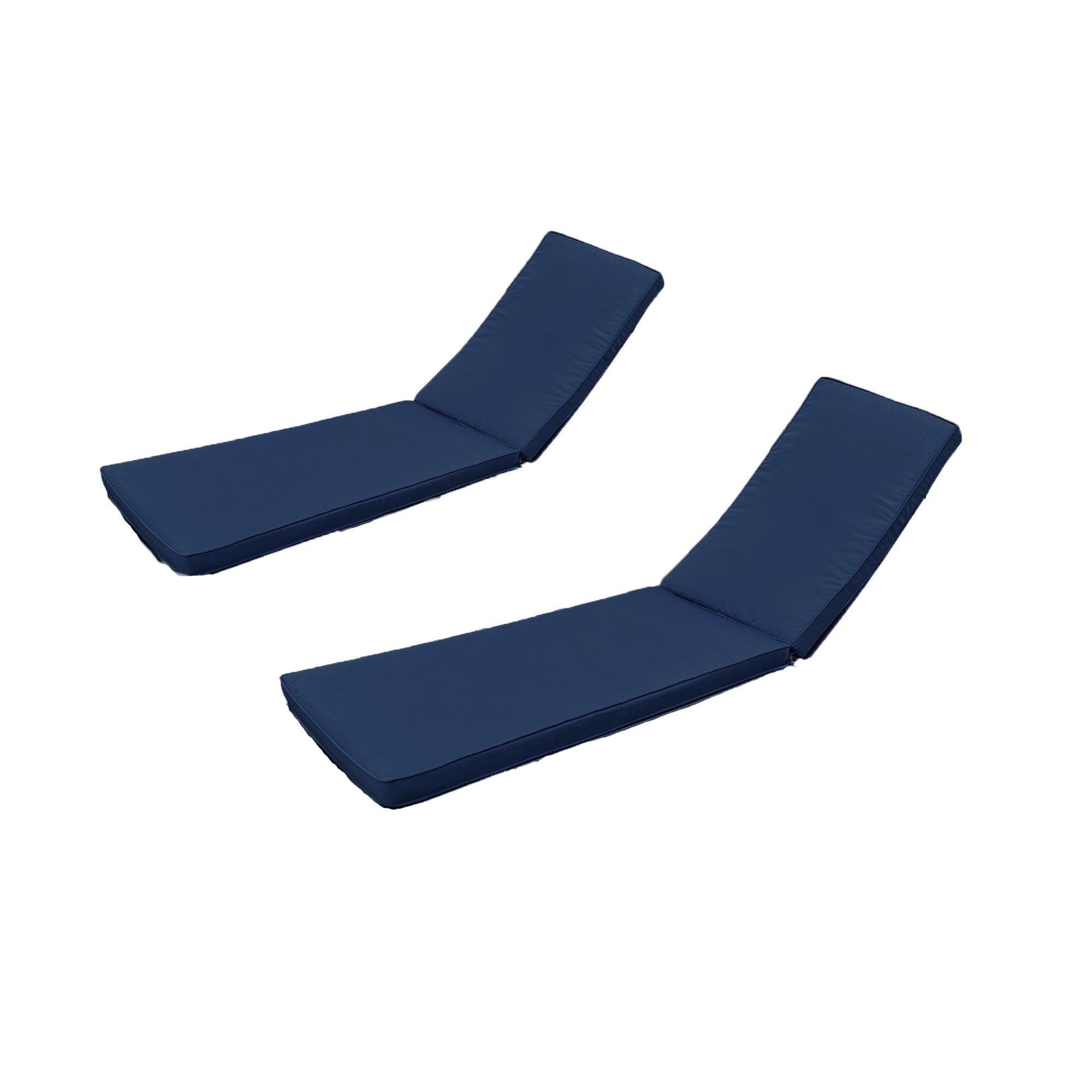 22.05 in. x 74.41 in. 2PCS Set Patio Outdoor Lounge Chair Cushion Replacement