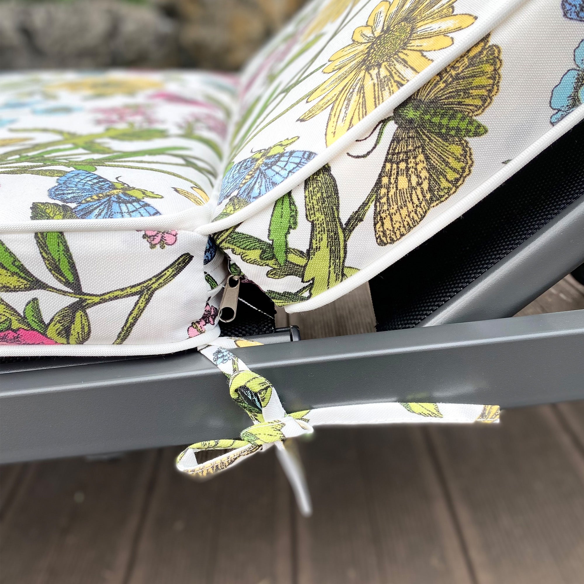 22.05 in. x 74.41 in. 2PCS Set Patio Outdoor Lounge Chair Cushion Replacement