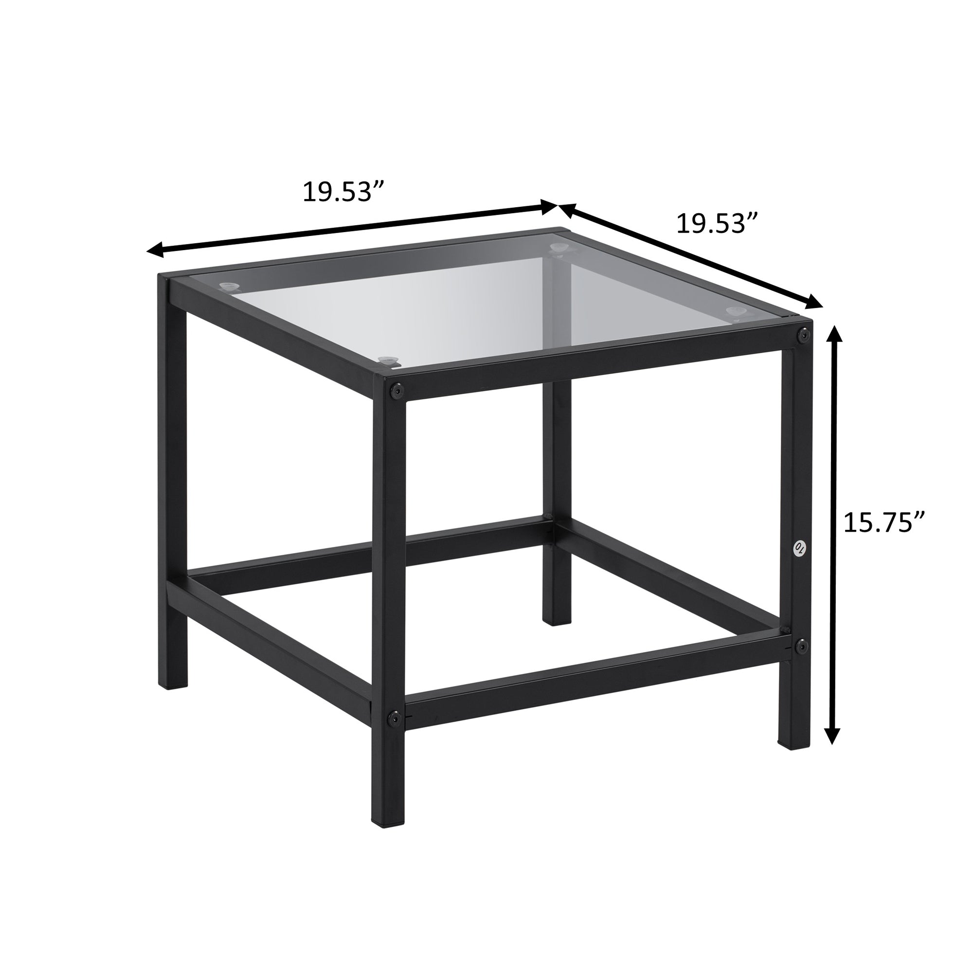 3 Piece Outdoor Black Rocking Patio conversation Set