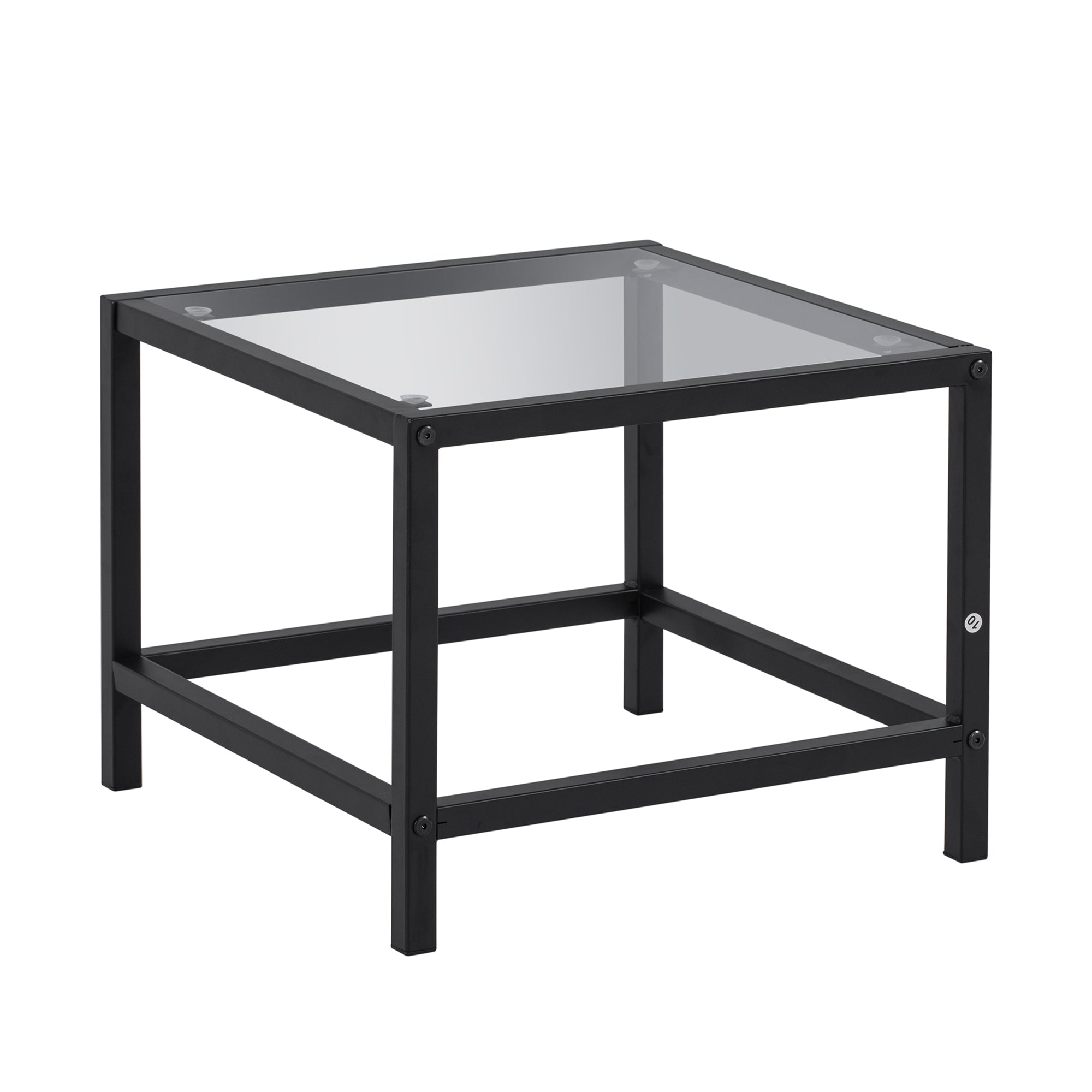 3 Piece Outdoor Black Rocking Patio conversation Set