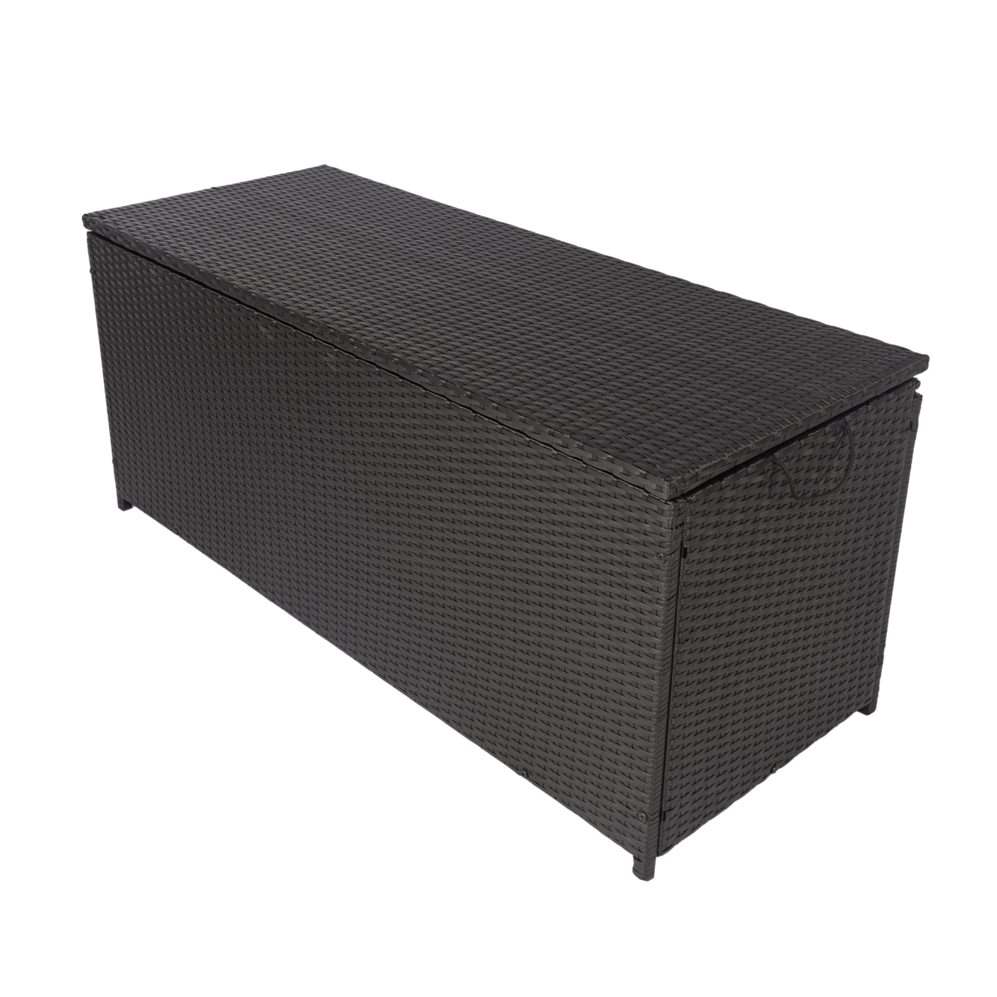 113 Gal. Wicker Outdoor Deck Boxes with Lid BOELEPSTG01B