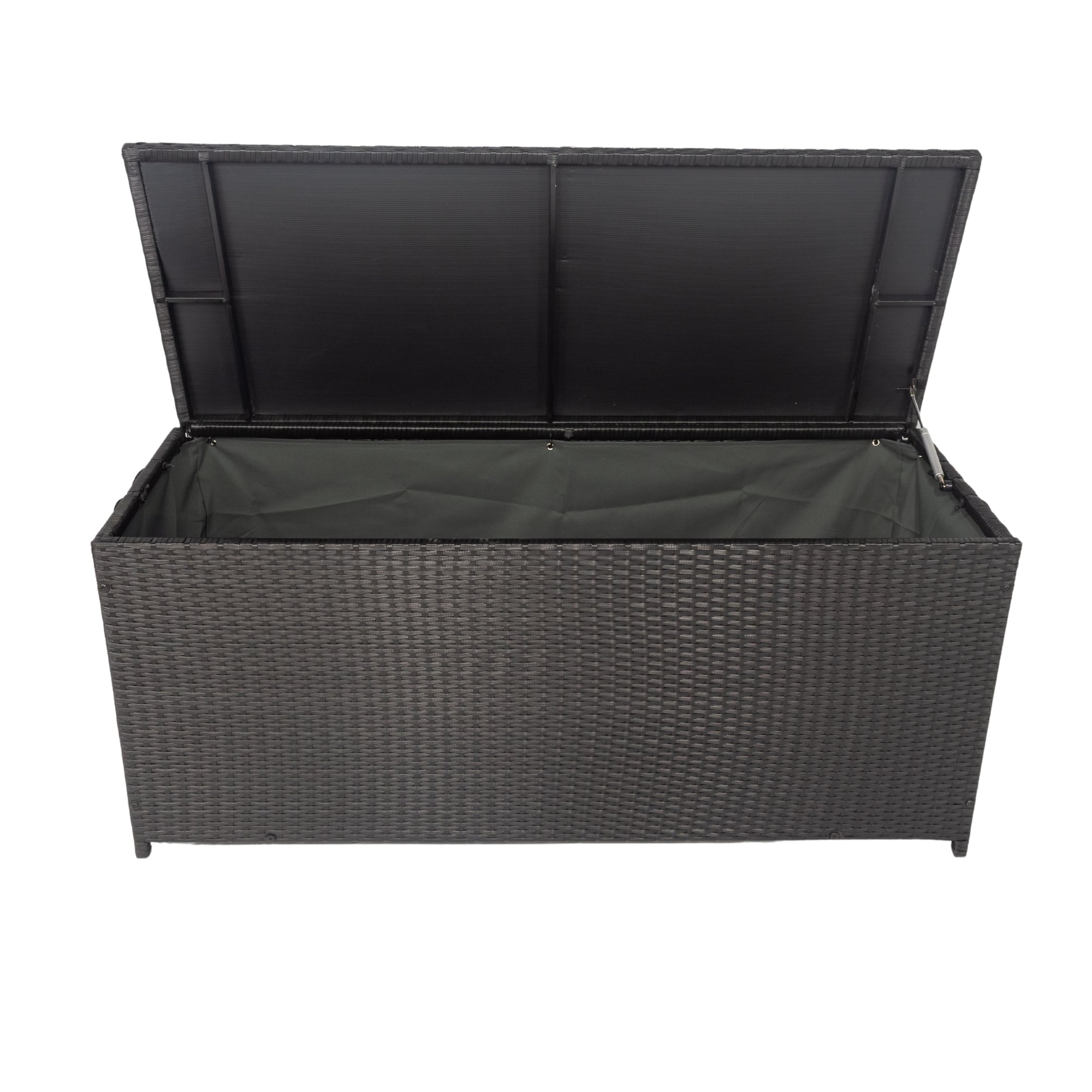 113 Gal. Wicker Outdoor Deck Boxes with Lid BOELEPSTG01B