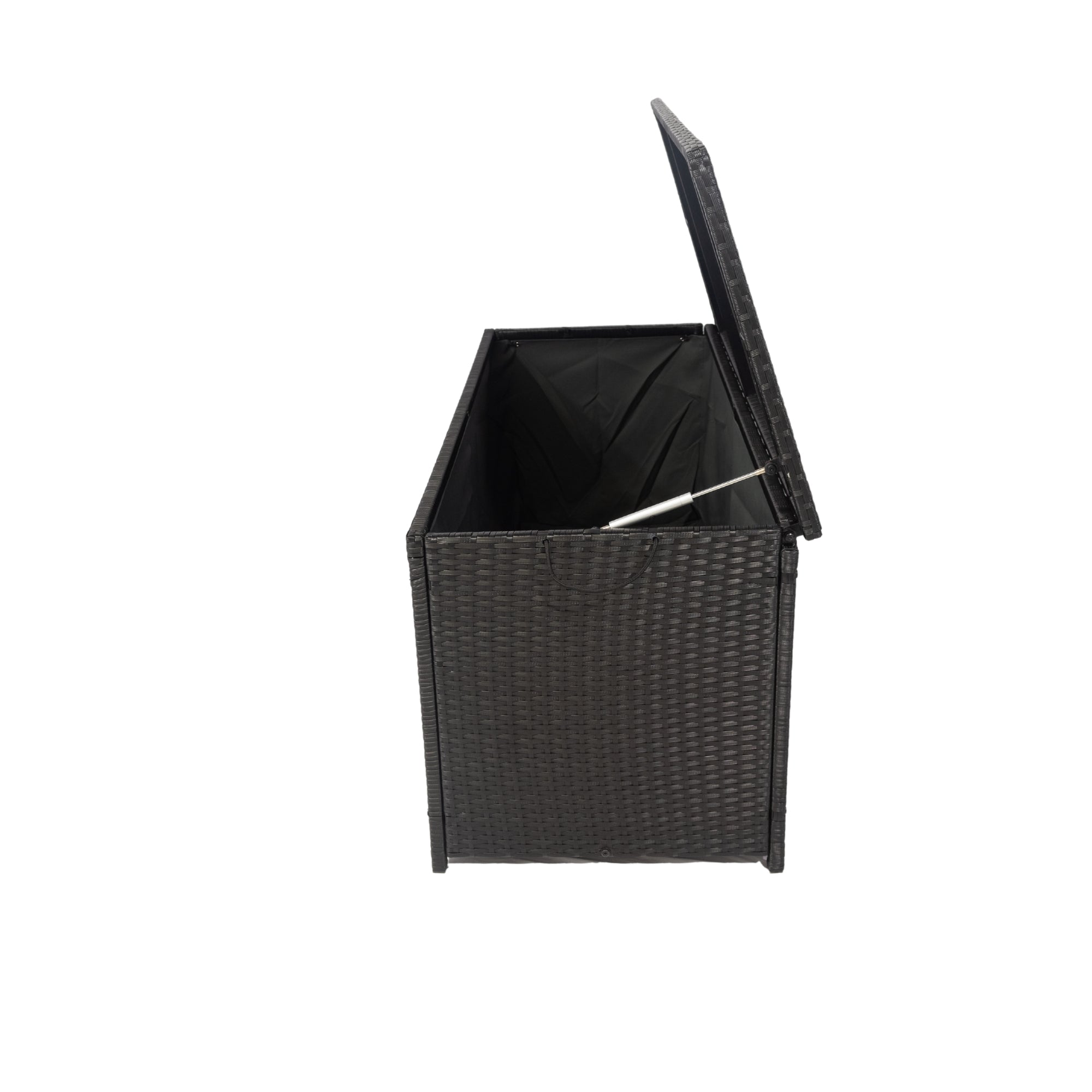 113 Gal. Wicker Outdoor Deck Boxes with Lid BOELEPSTG01B