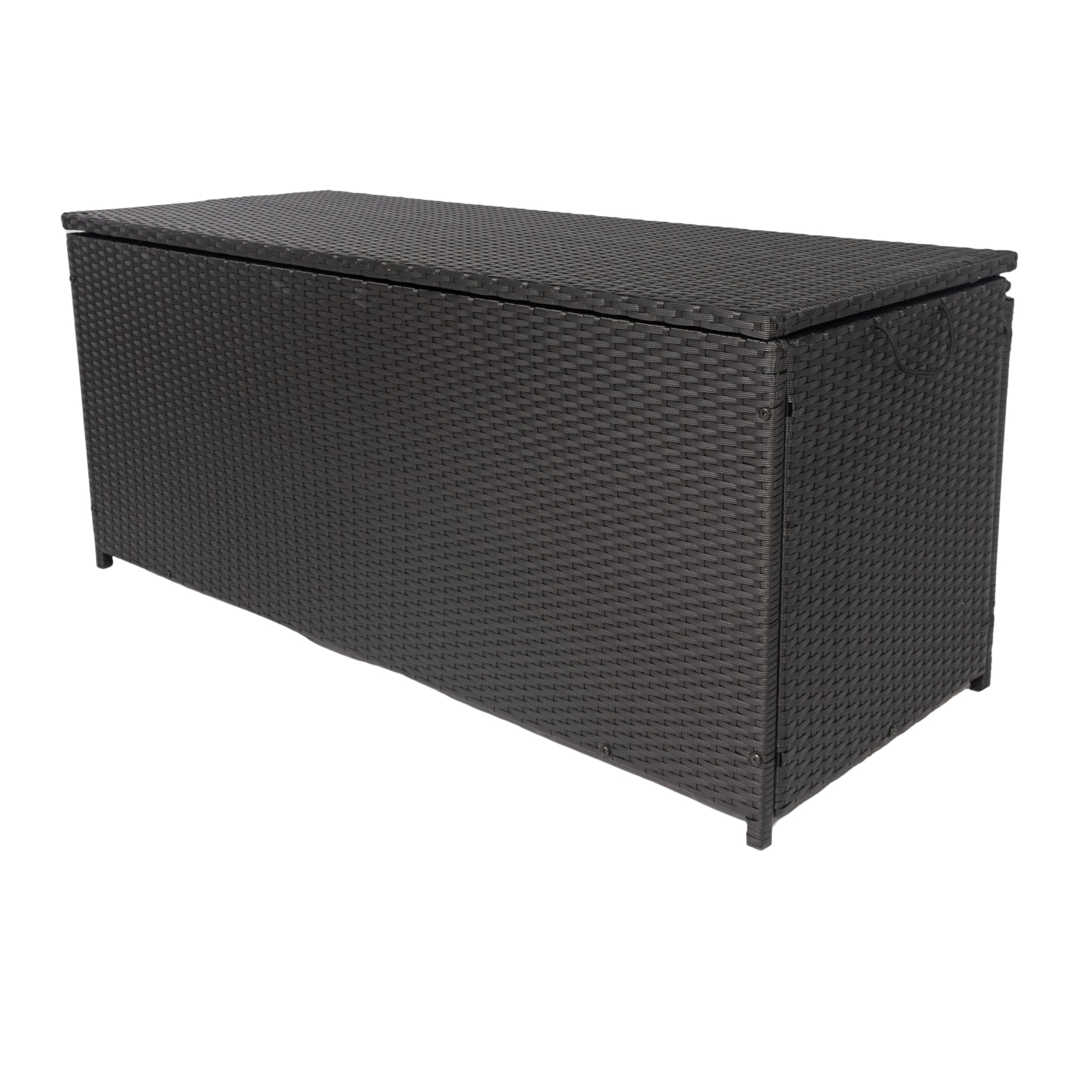 113 Gal. Wicker Outdoor Deck Boxes with Lid BOELEPSTG01B