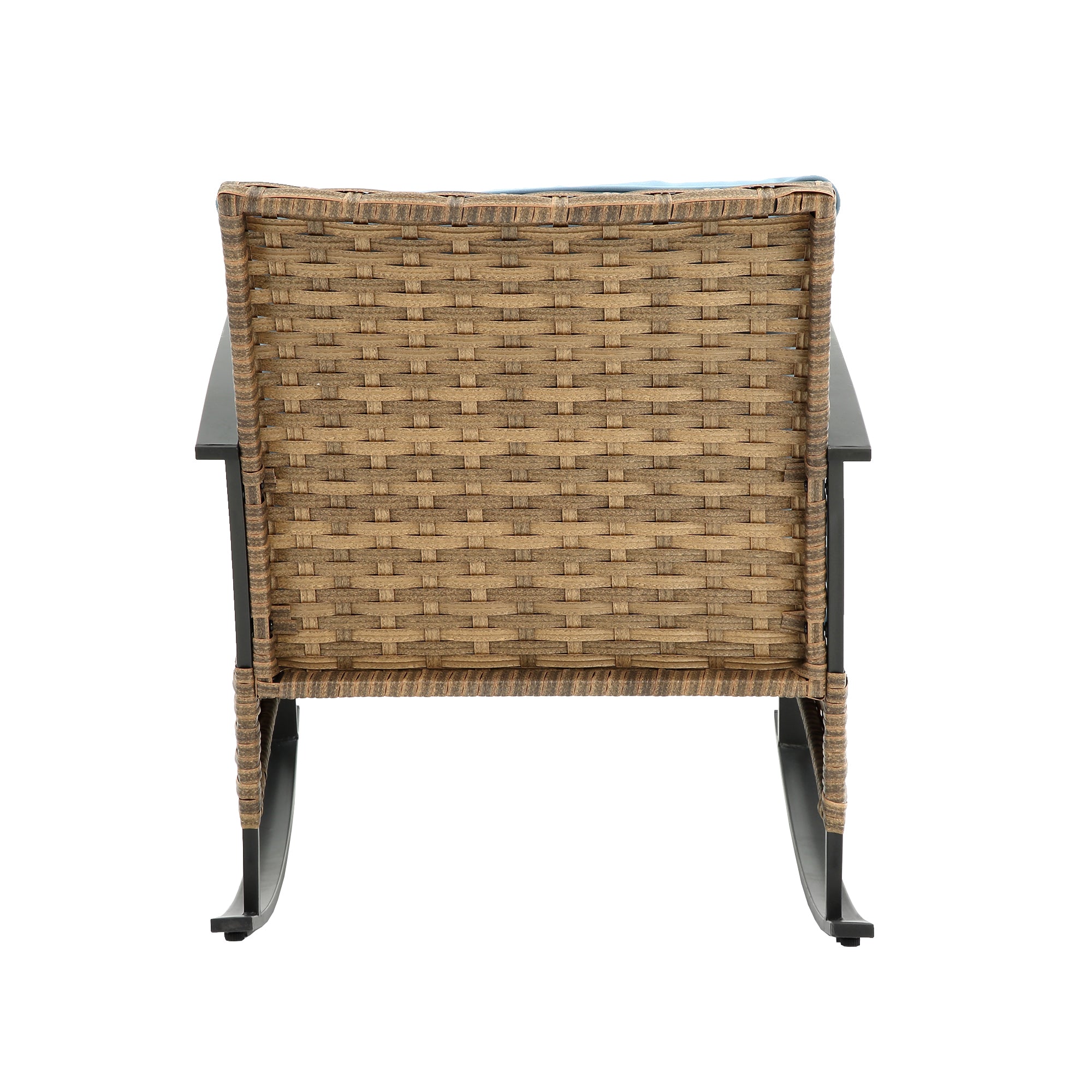 3-Piece Rattan Outdoor Rocking Set Chair BOHFPC01GR