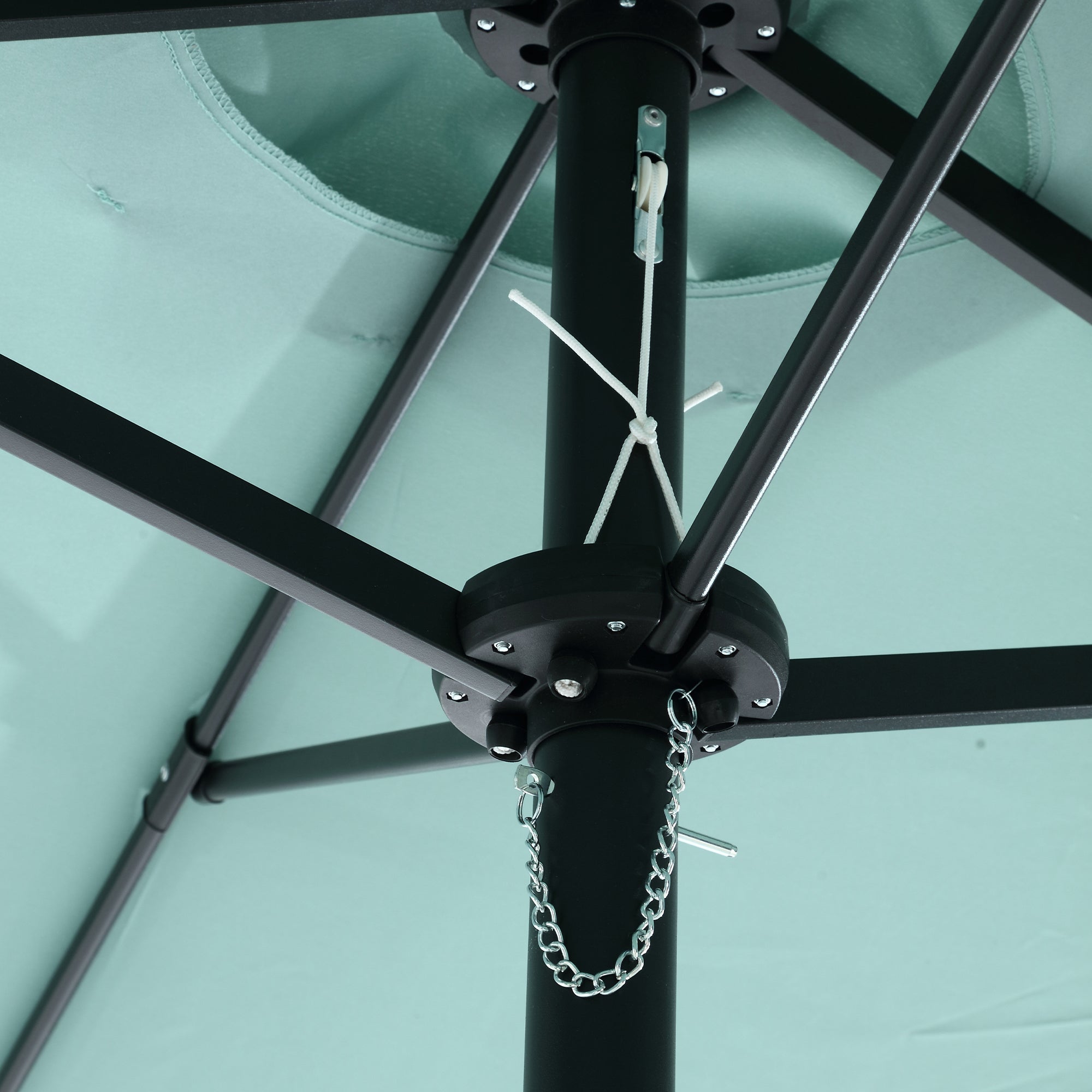 14.8 ft. Double Sided Patio Umbrella Rectangular Large with Crank BOHFPU01LG