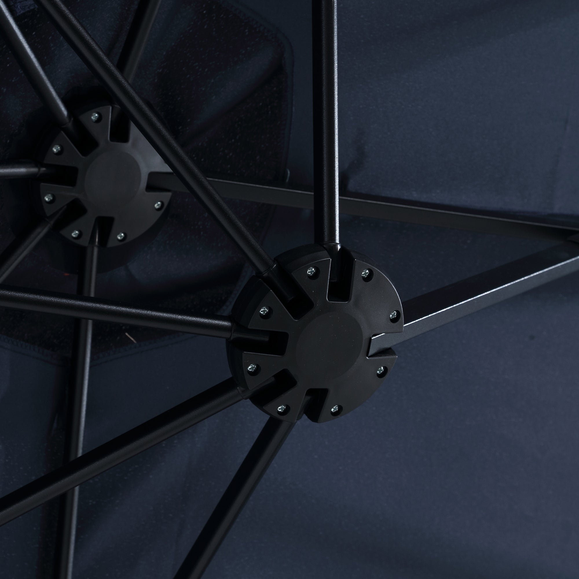 14.8 ft. Double Sided Patio Umbrella Rectangular Large with Crank BOHFPU01NB