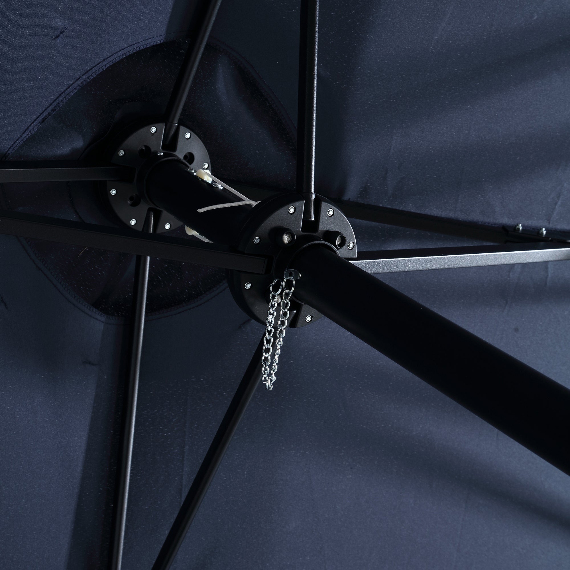 14.8 ft. Double Sided Patio Umbrella Rectangular Large with Crank BOHFPU01NB